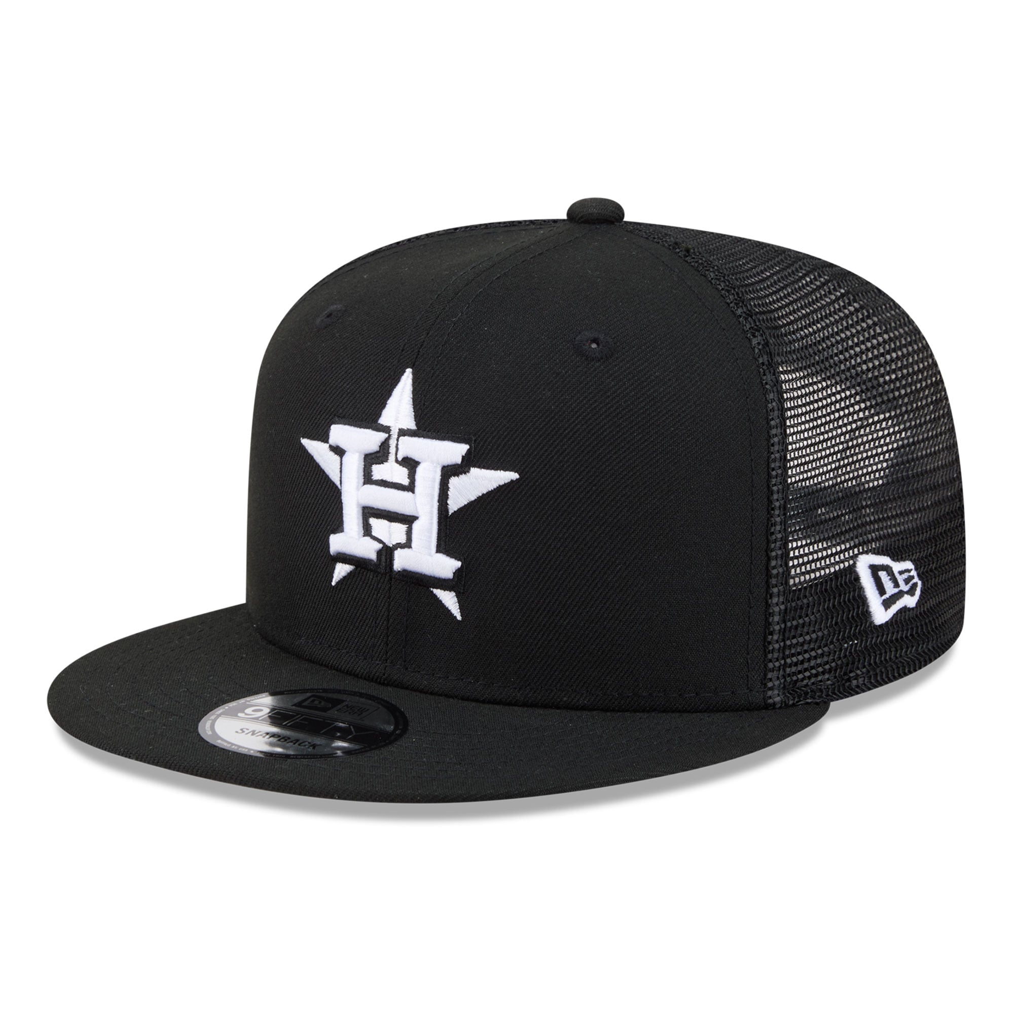 Casquette trucker ajustable New Era 9FIFTY noire Houston Astros pour homme