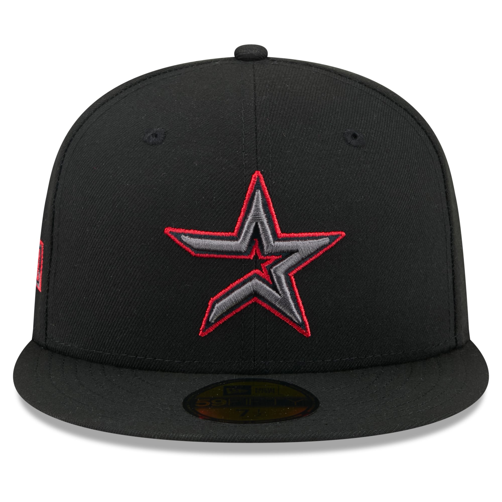 Casquette ajustée New Era 59FIFTY pour homme, noire, Houston Astros, coloris pop