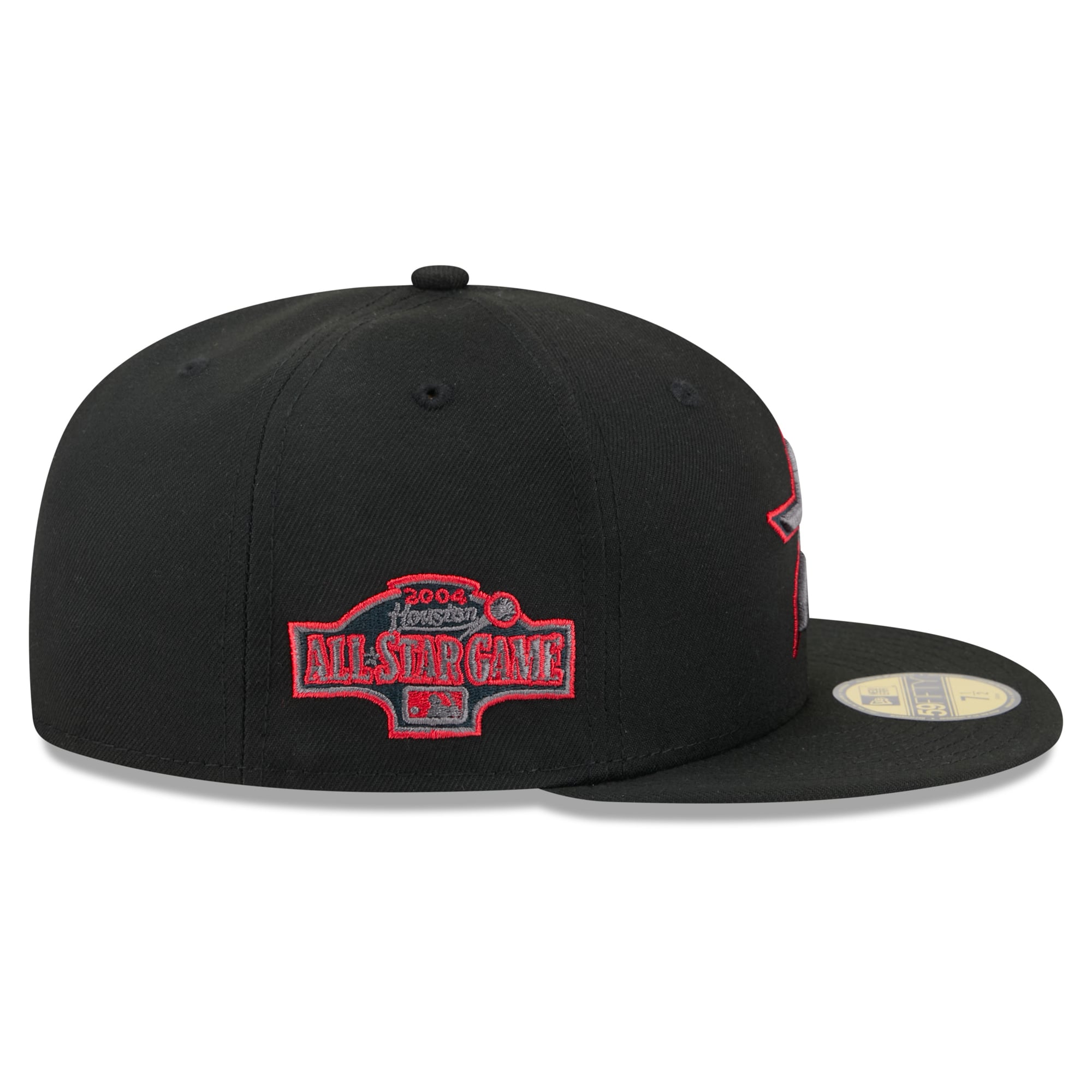 Casquette ajustée New Era 59FIFTY pour homme, noire, Houston Astros, coloris pop