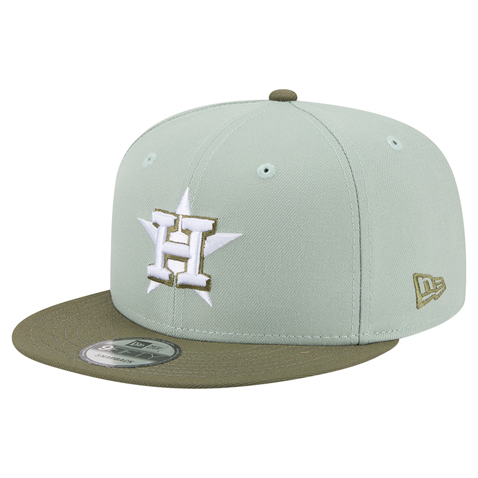 Men's New Era Light Green/Olive Houston Astros Color Pack 9FIFTY Snapback Hat