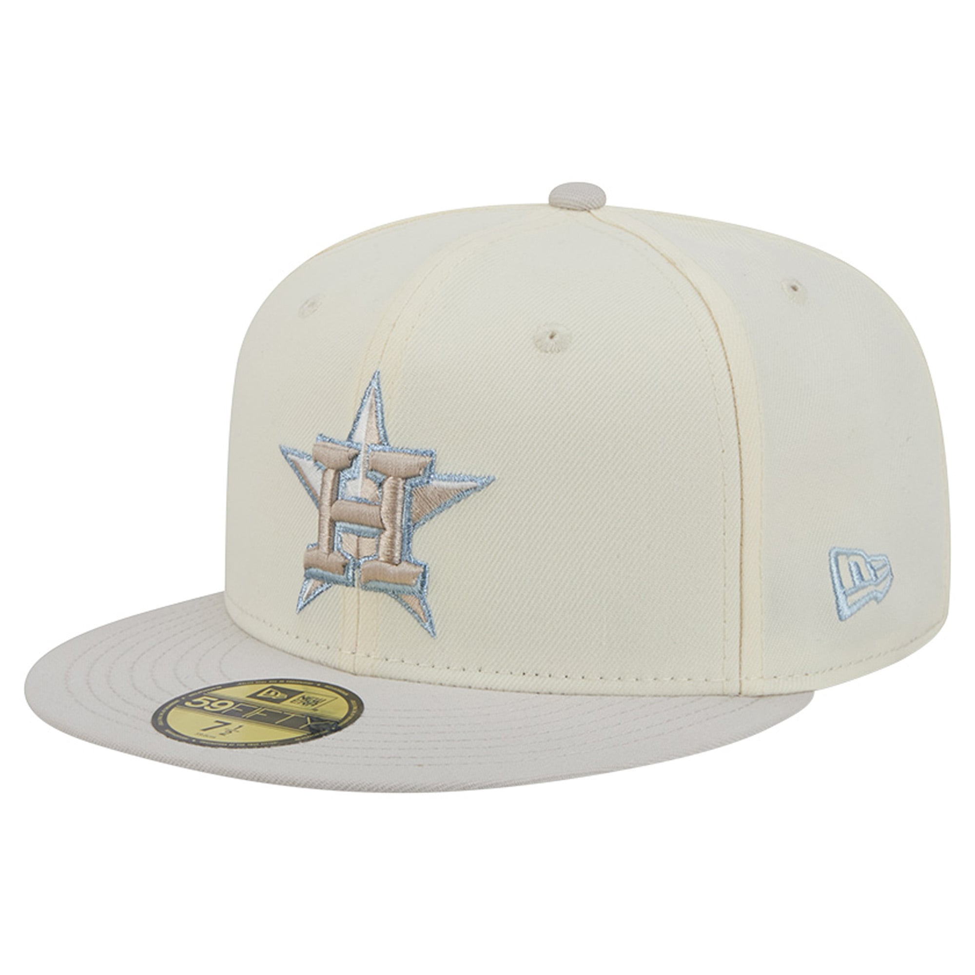 Men's New Era Natural Houston Astros Crisp Equinox World Series 59FIFTY Fitted Hat