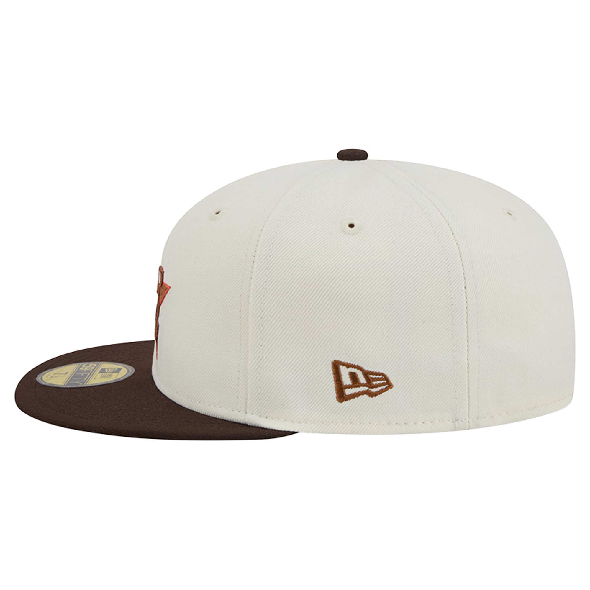 Men's New Era Natural/Brown Houston Astros Pumpkin Spice 59FIFTY Fitted Hat