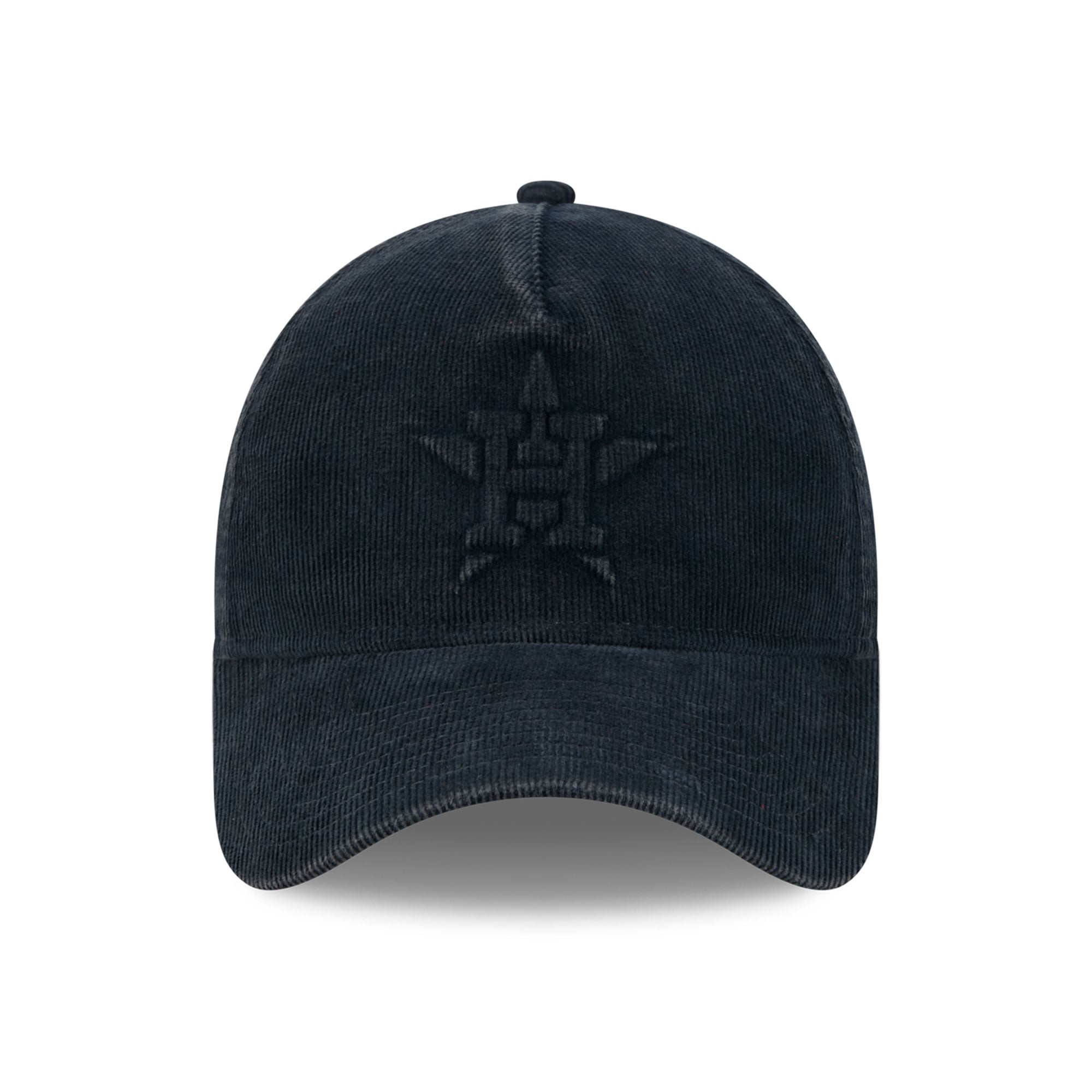 Casquette New Era 9FORTY pour homme, bleu marine, Houston Astros, Série mondiale 2017, patch latéral, velours côtelé ton sur ton.
