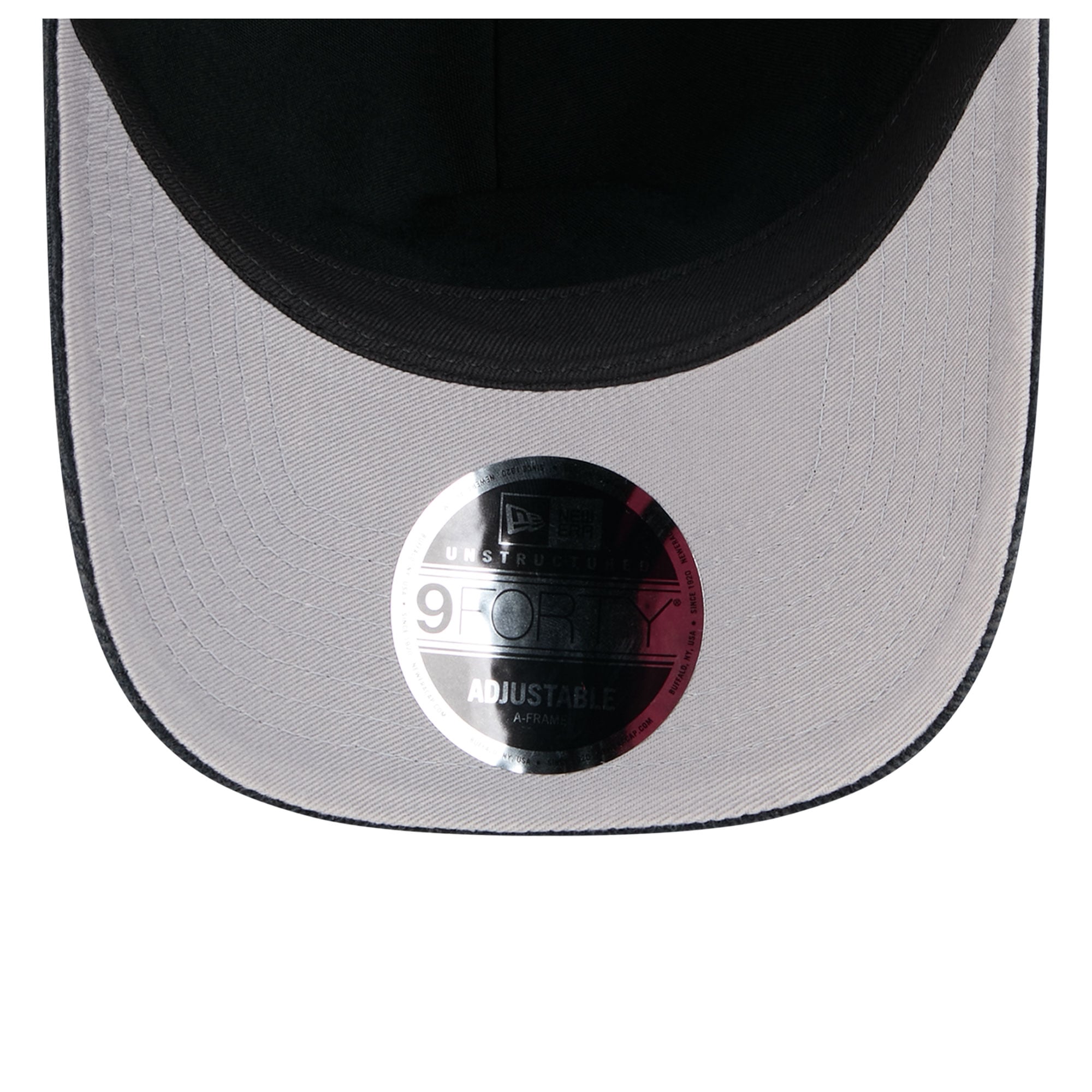 Casquette New Era 9FORTY pour homme, bleu marine, Houston Astros, Série mondiale 2017, patch latéral, velours côtelé ton sur ton.