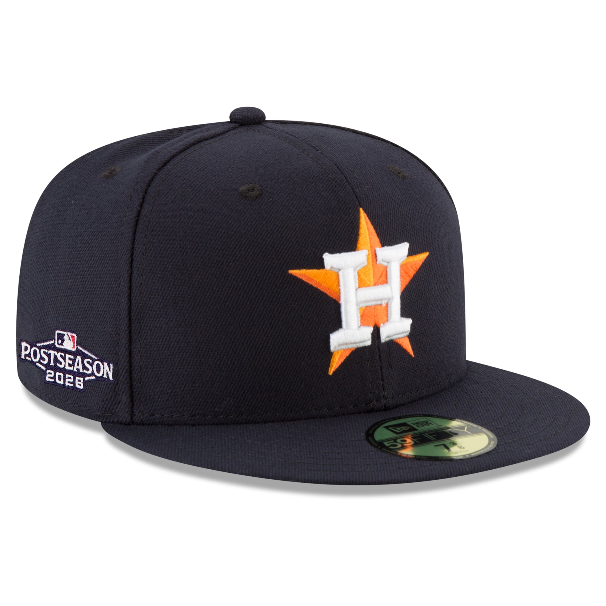 Casquette ajustée New Era 59FIFTY pour homme, bleu marine, Houston Astros