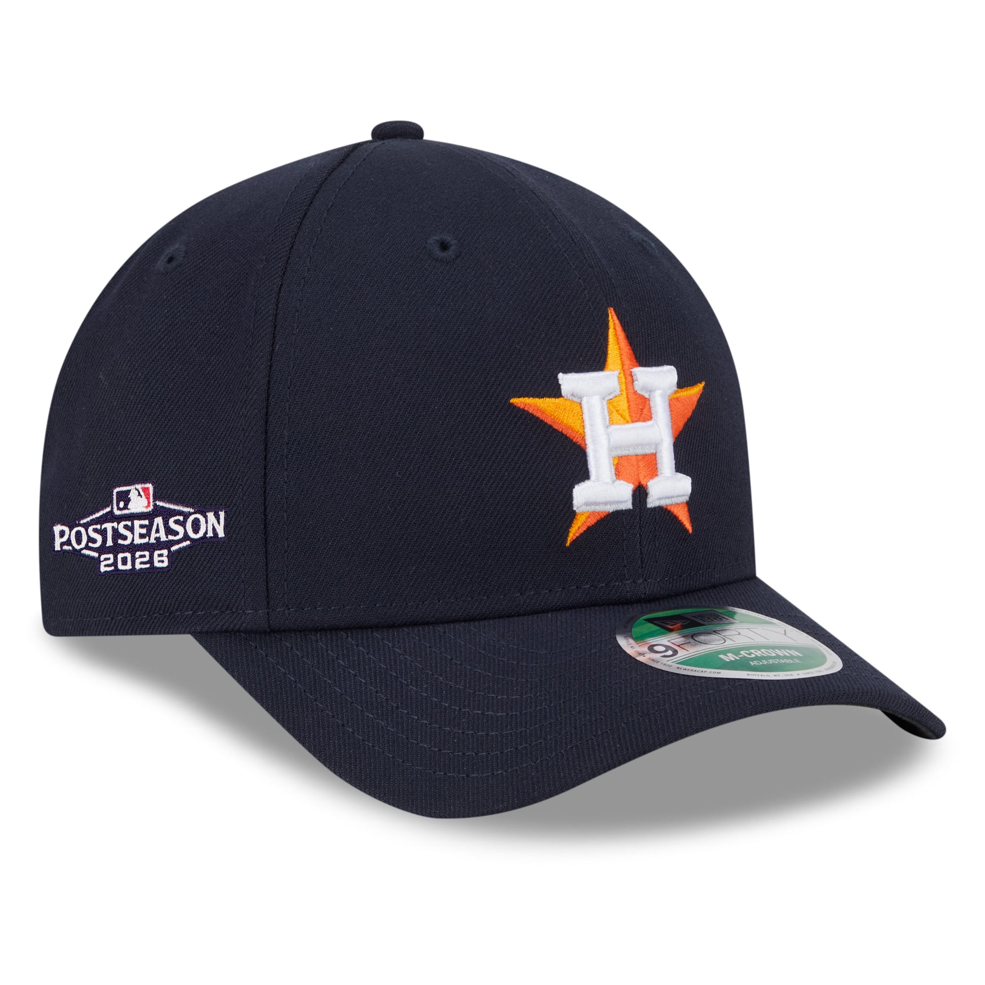 Casquette ajustable New Era bleu marine Houston Astros 2026 MLB Postseason Side Patch 9FORTY pour homme