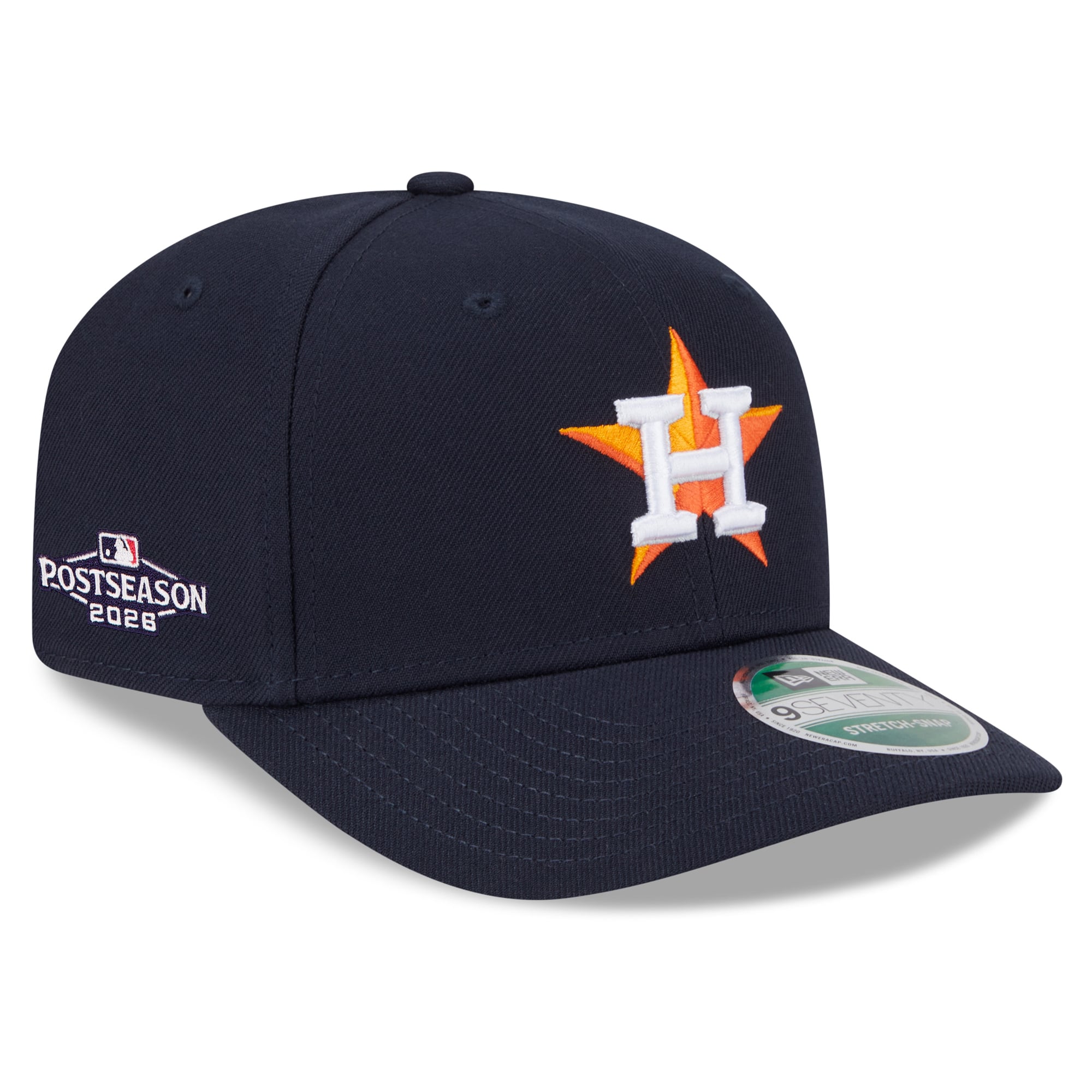 Casquette ajustable New Era bleu marine Houston Astros 2026 MLB Postseason Side Patch 9SEVENTY pour homme