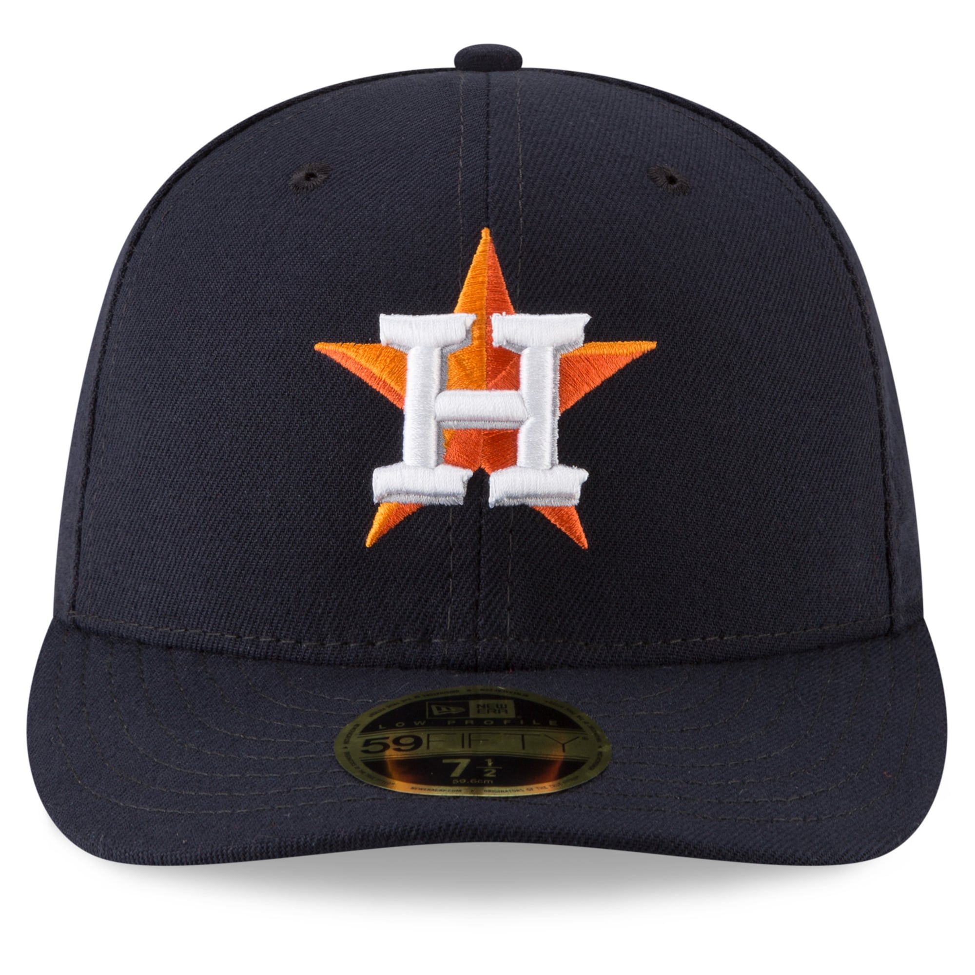 Men's New Era Navy Houston Astros 2026 MLB Postseason Side Patch Low Profile 59FIFTY Fitted Hat