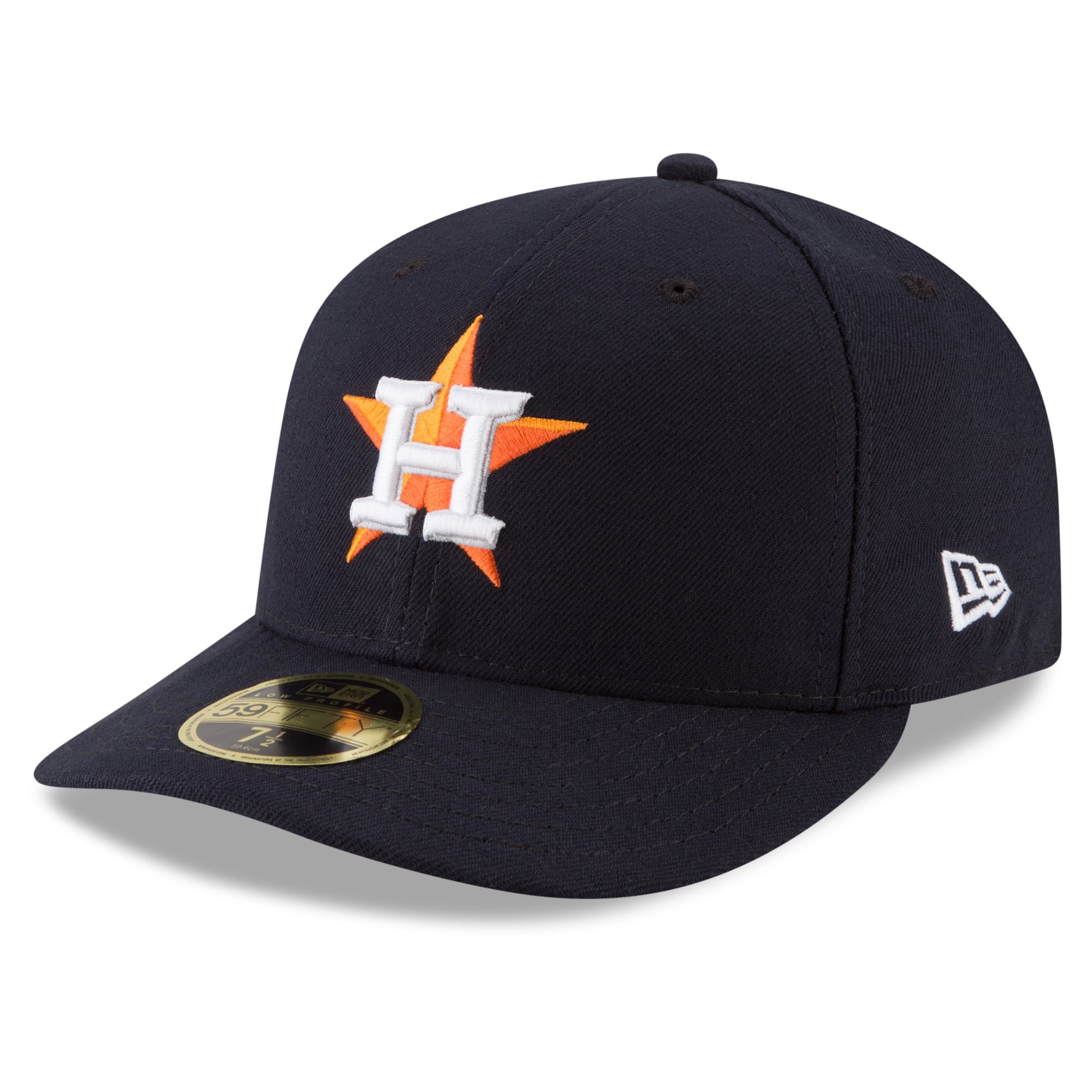 Men's New Era Navy Houston Astros 2026 MLB Postseason Side Patch Low Profile 59FIFTY Fitted Hat
