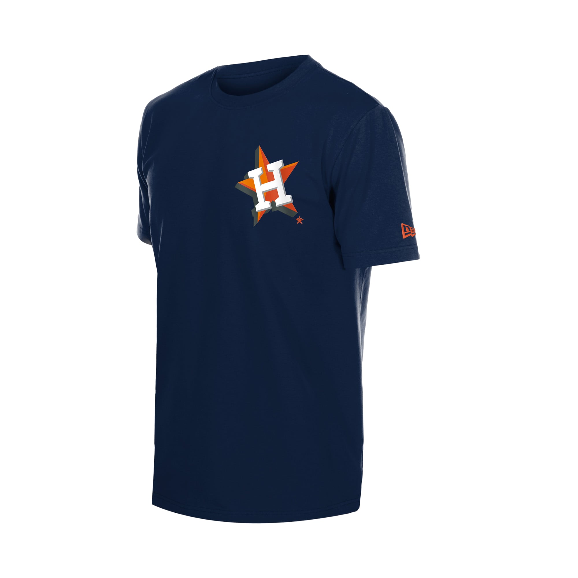 T-shirt homme New Era bleu marine avec logo dessin animé des Houston Astros