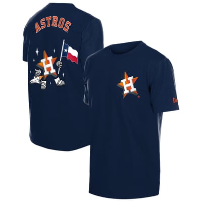 Houston Astros New Era Cartoon Logo T-Shirt - Navy
