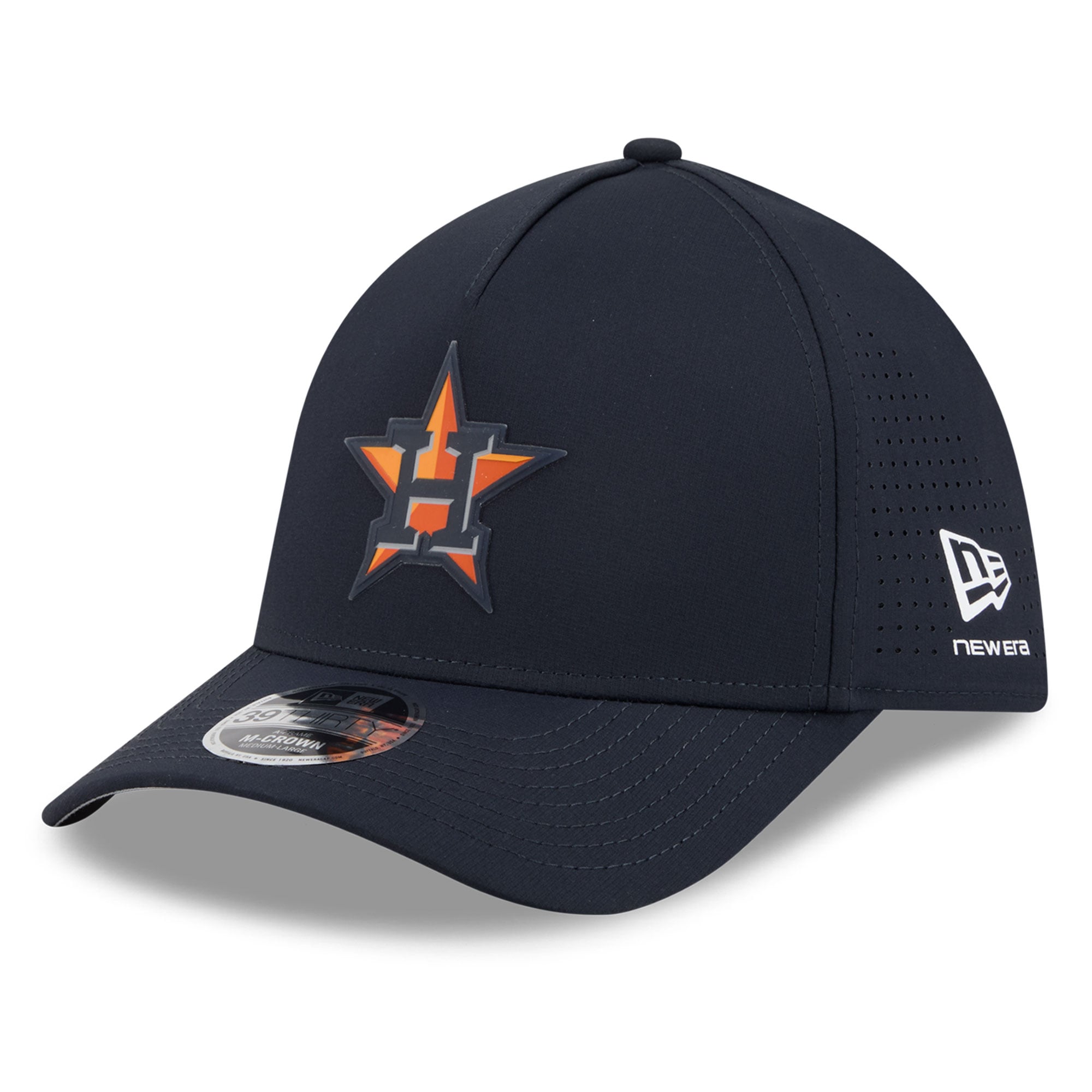 Casquette New Era 39THIRTY Flex bleu marine Houston Astros pour homme