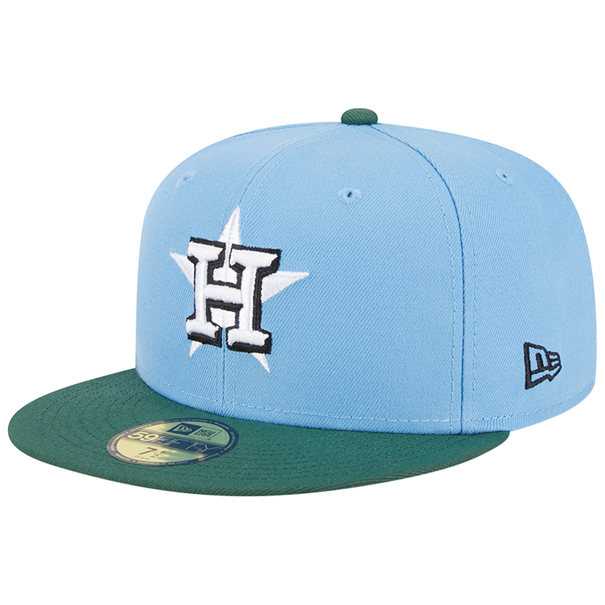 Casquette ajustée 59FIFTY des Houston Astros 2017 World Series New Era bleu ciel/cilantro pour homme
