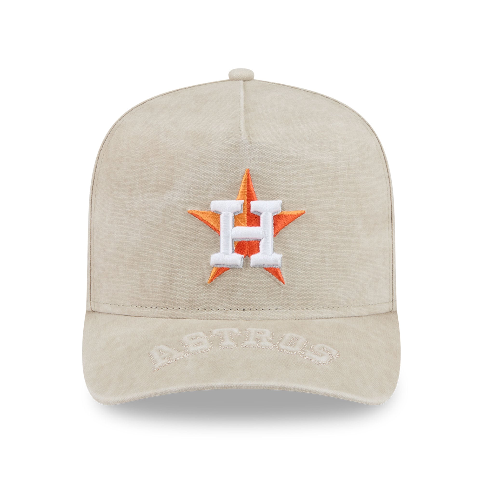 Men's New Era  Tan Houston Astros Neutral 9FIFTY A-Frame Snapback Hat