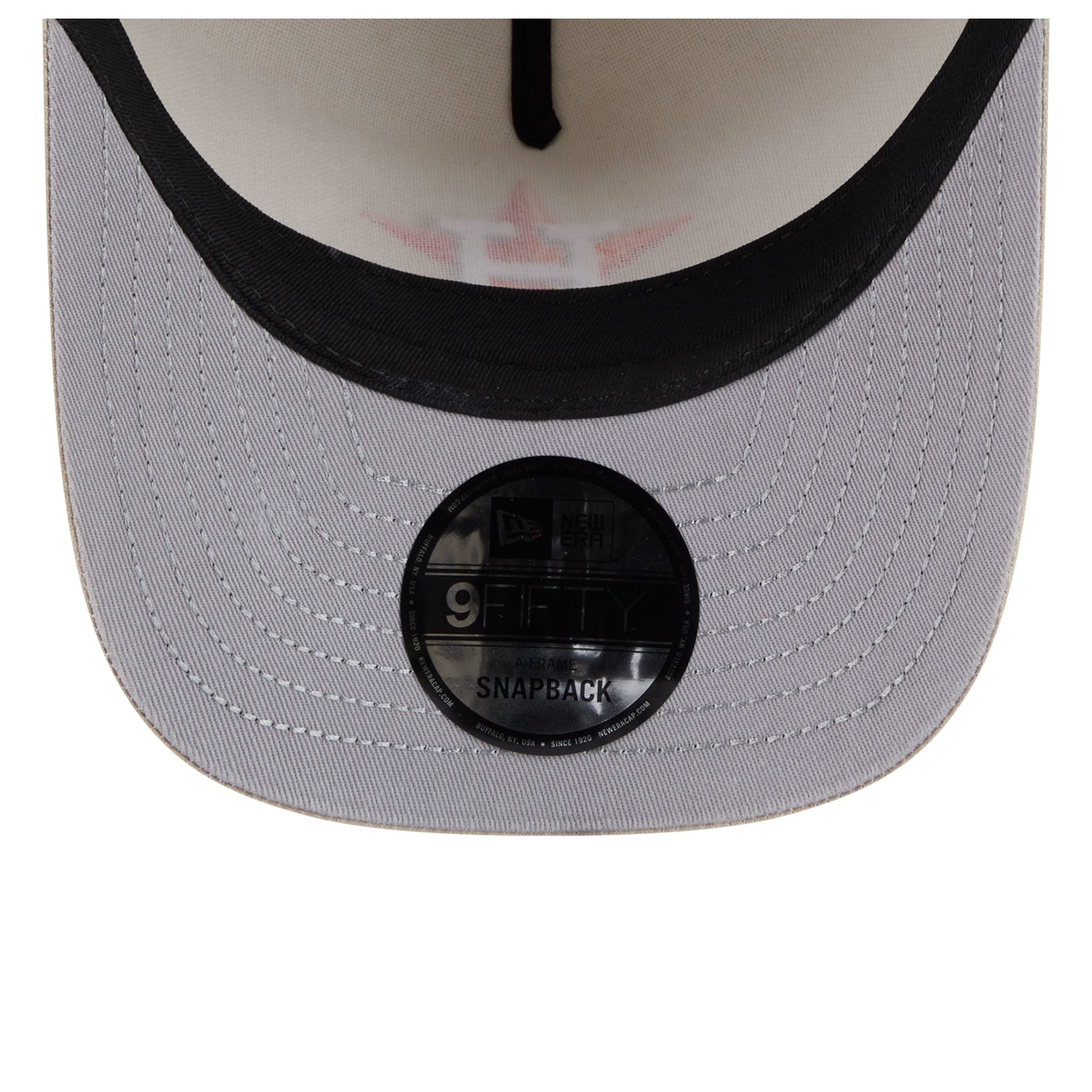 Men's New Era  Tan Houston Astros Neutral 9FIFTY A-Frame Snapback Hat