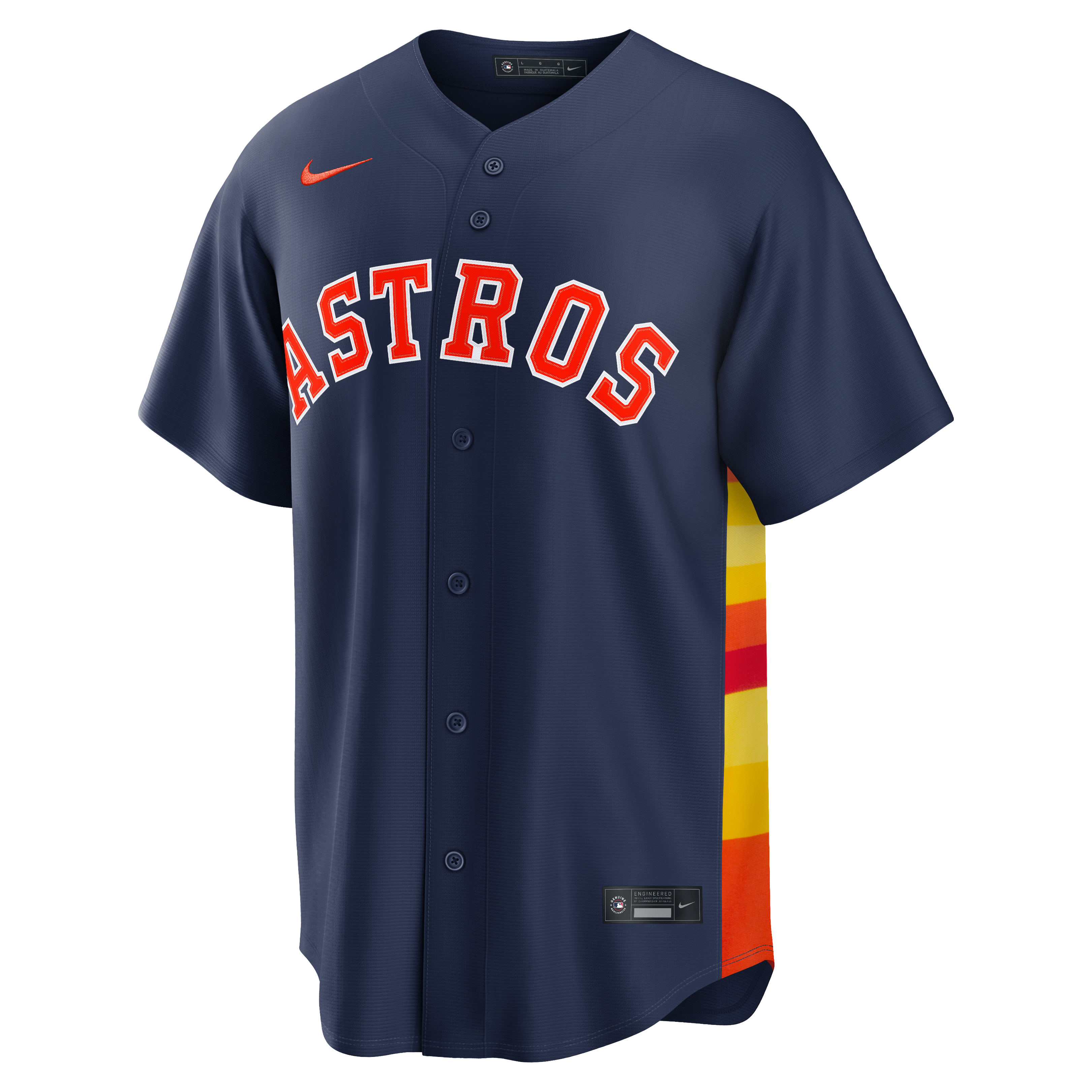 Maillot réplique Nike Jose Altuve bleu marine des Astros de Houston, modèle alternatif 2, pour homme