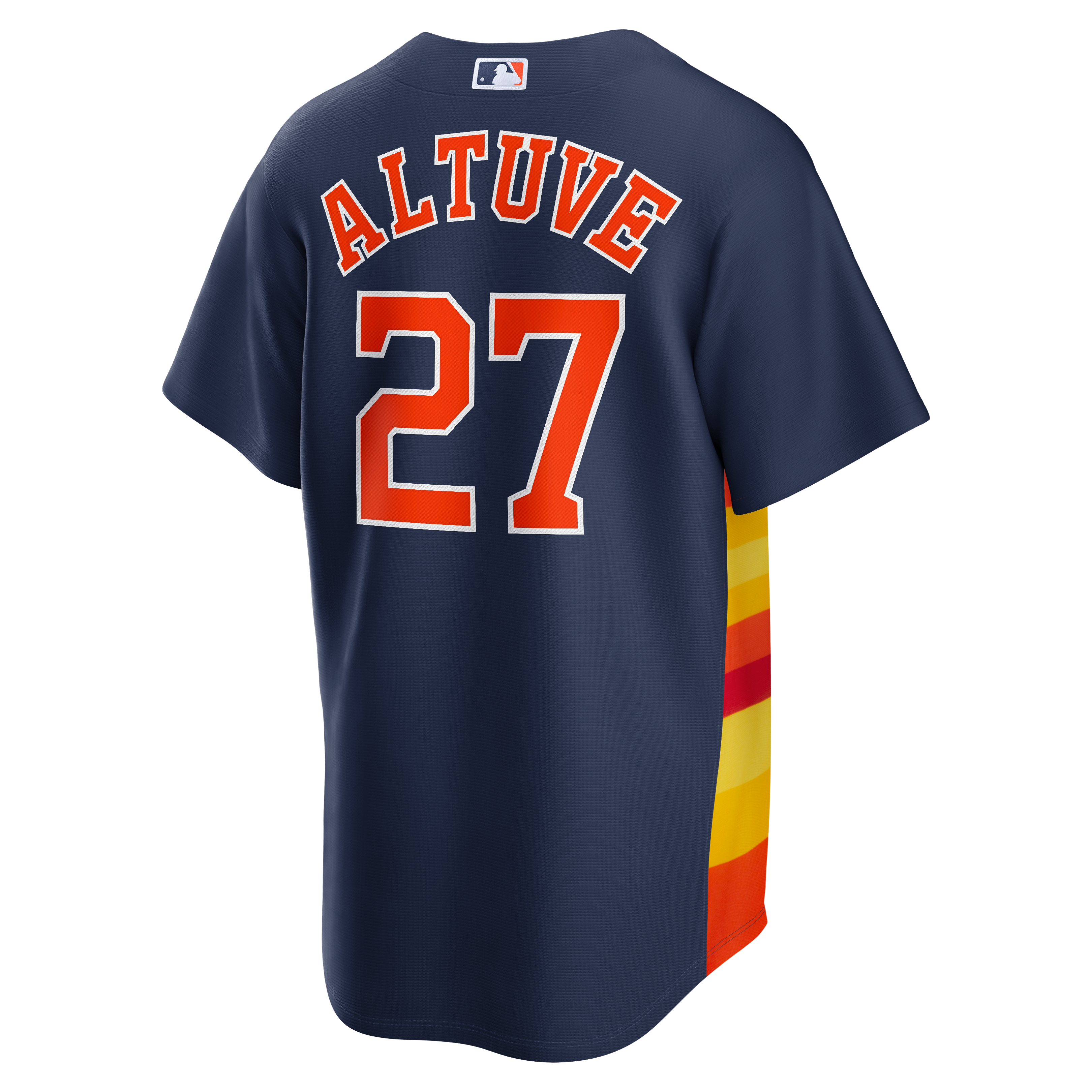 Maillot réplique Nike Jose Altuve bleu marine des Astros de Houston, modèle alternatif 2, pour homme