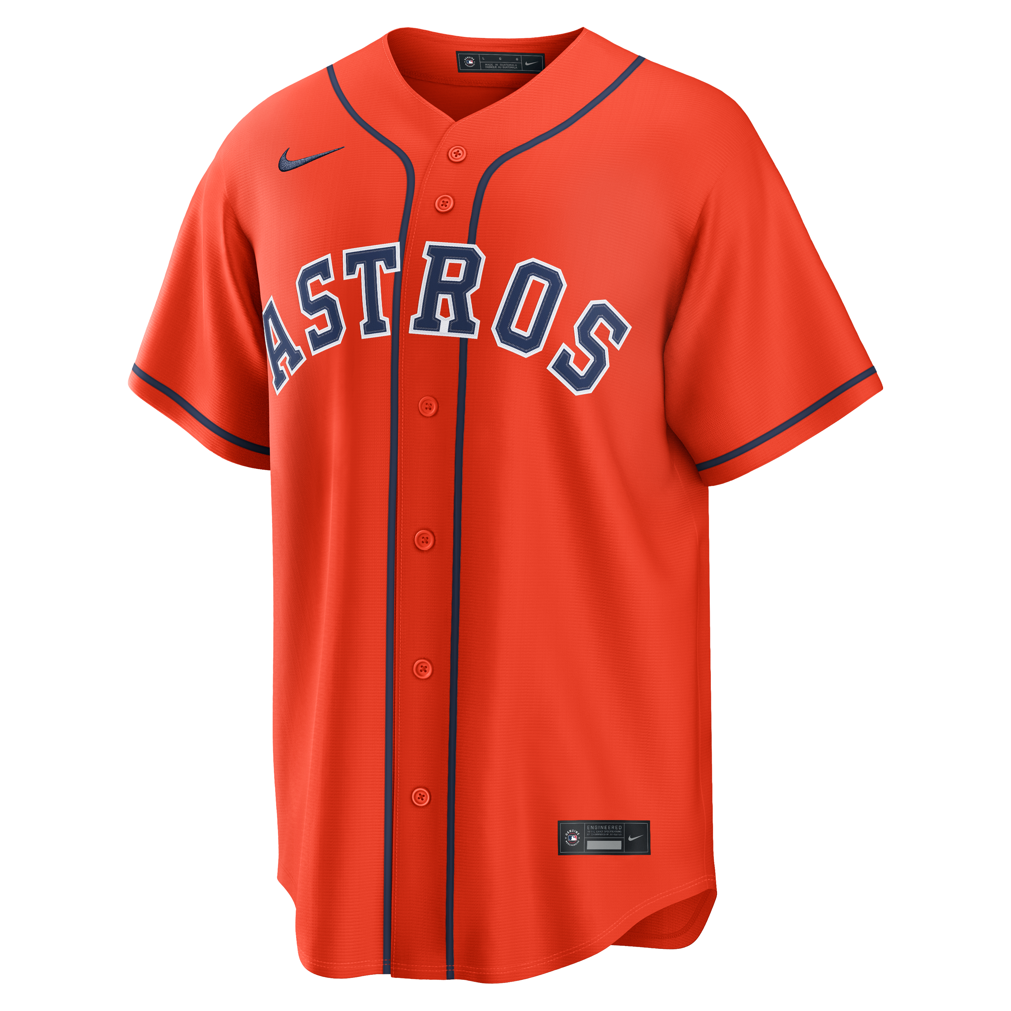 Maillot réplique alternatif orange Nike Jose Altuve des Astros de Houston pour homme
