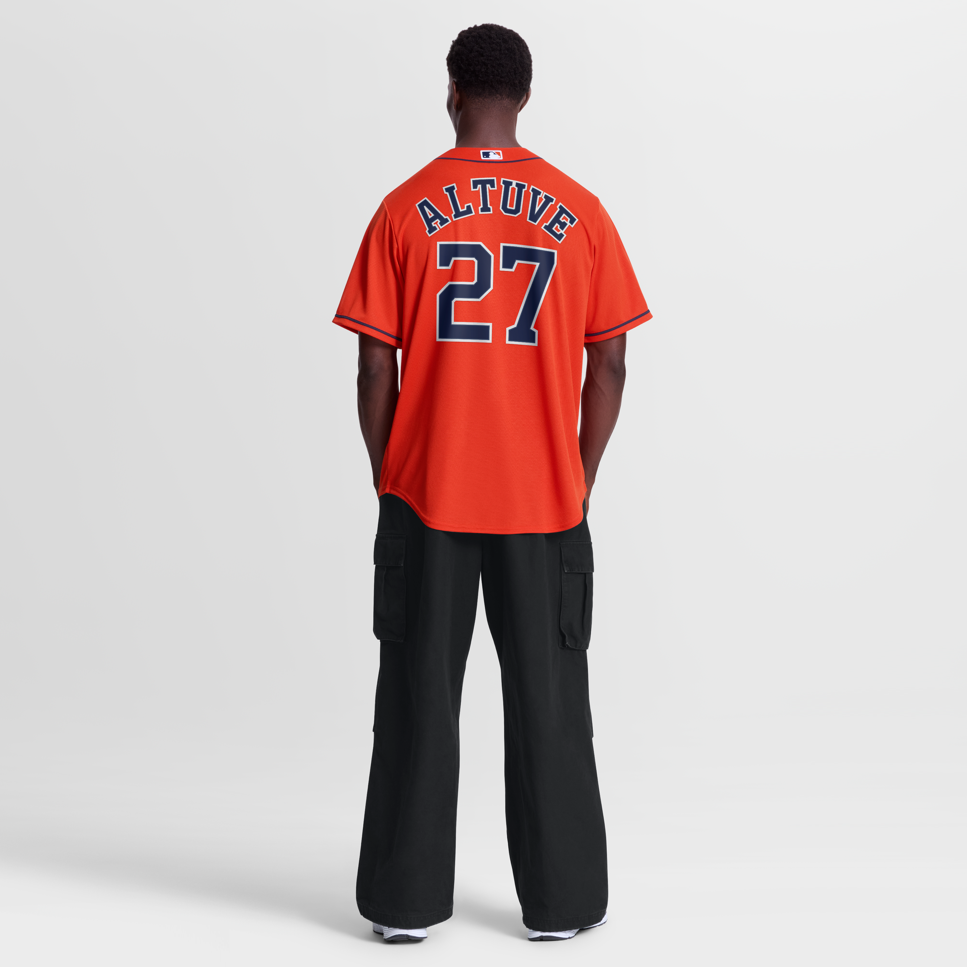 Maillot réplique alternatif orange Nike Jose Altuve des Astros de Houston pour homme