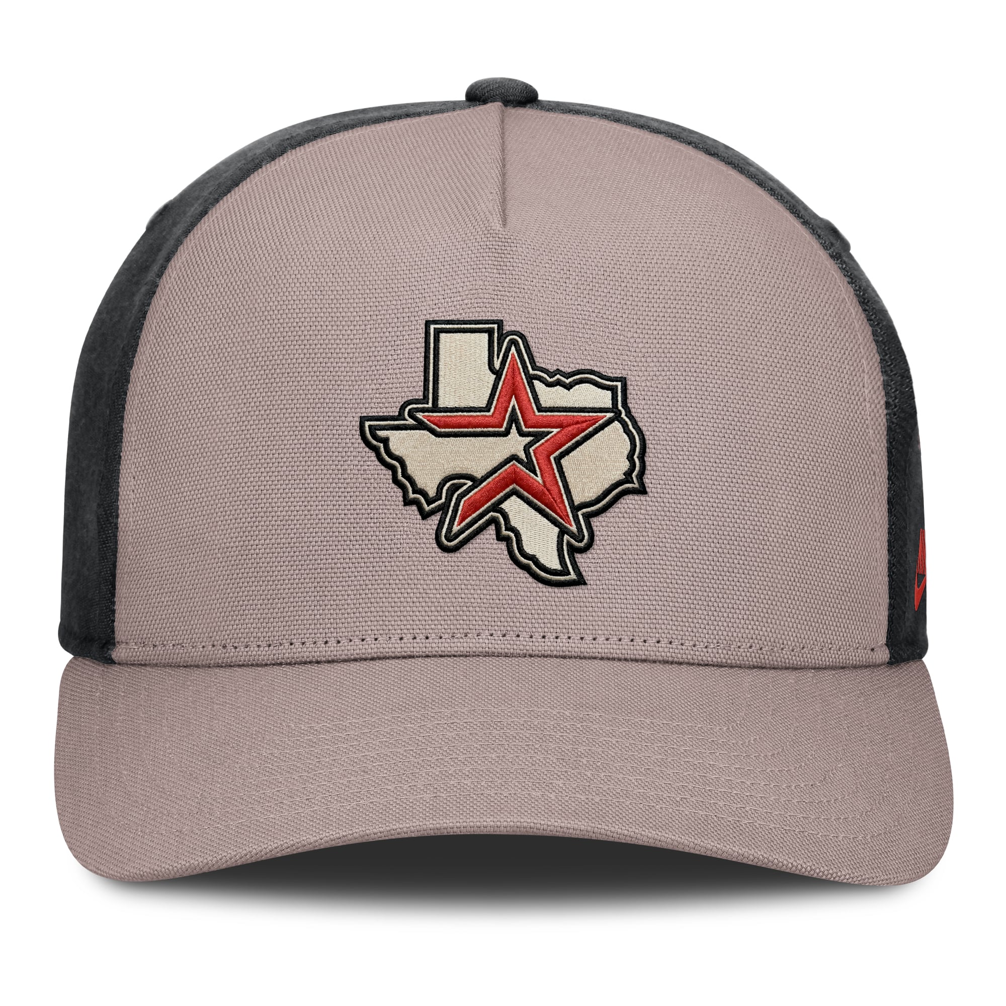 Casquette ajustable Nike pour homme, marron clair/noir, Houston Astros Cooperstown Rise, modèle A-Frame