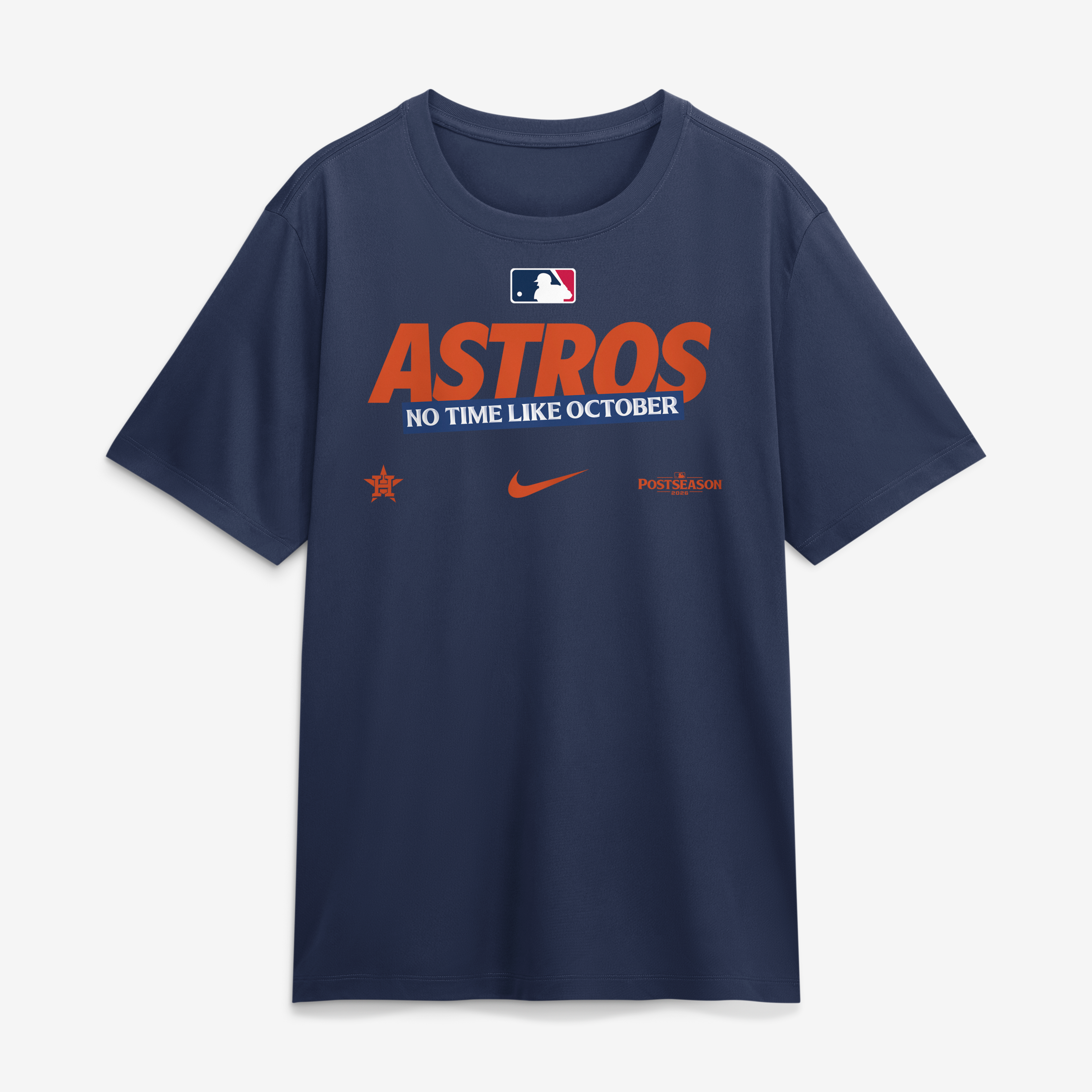 T-shirt Nike Legend Dri-FIT Legend, collection authentique des Astros de Houston, bleu marine, pour homme, édition 2026 séries éliminatoires la MLB.