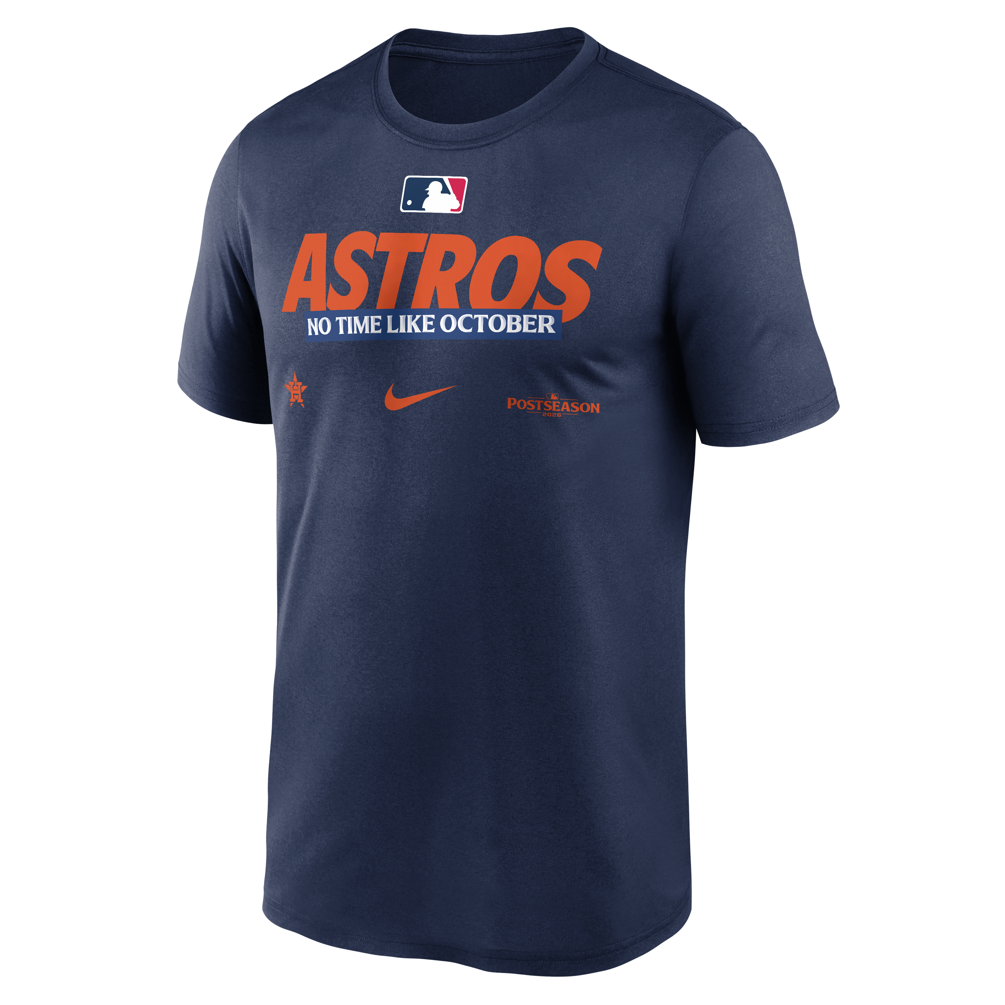 T-shirt Nike Legend Dri-FIT Legend, collection authentique des Astros de Houston, bleu marine, pour homme, édition 2026 séries éliminatoires la MLB.