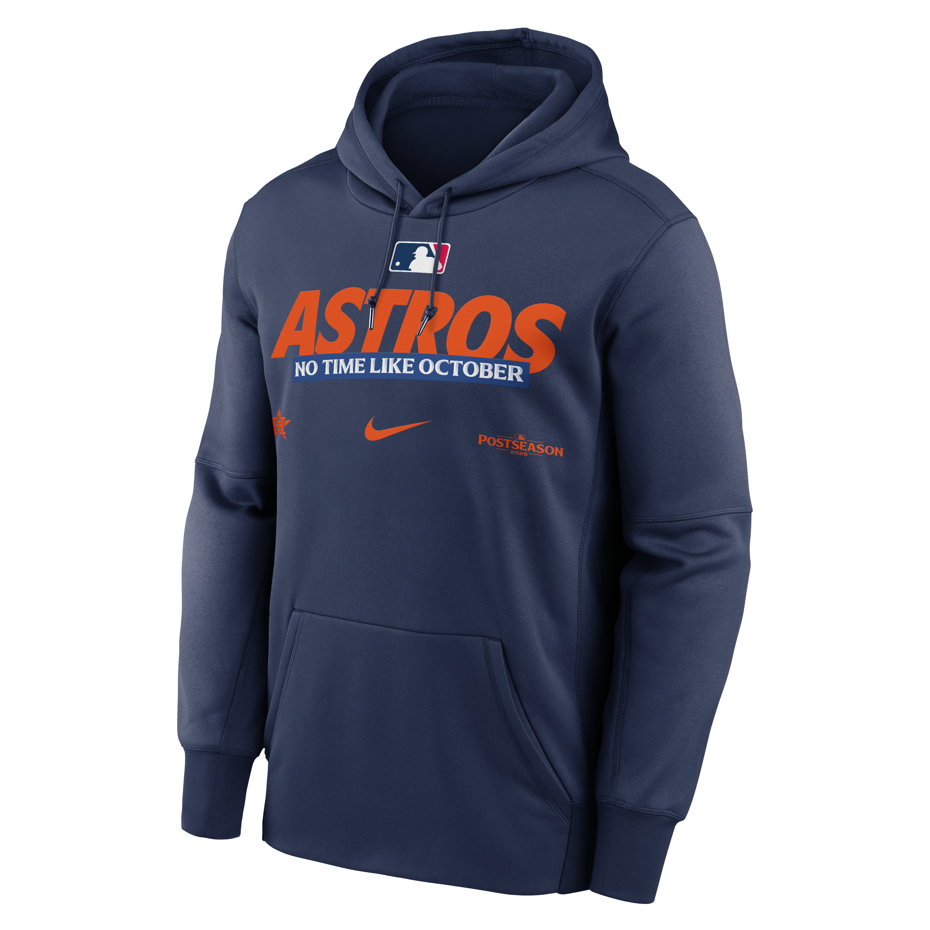 Sweat à capuche Therma Fleece bleu marine Nike Houston Astros Collection Authentique 2026 MLB Postseason pour homme
