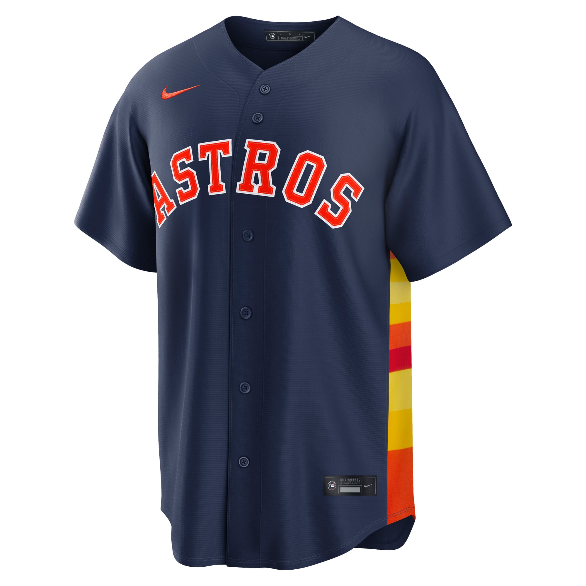 Maillot réplique alternatif Nike bleu marine des Astros de Houston pour homme