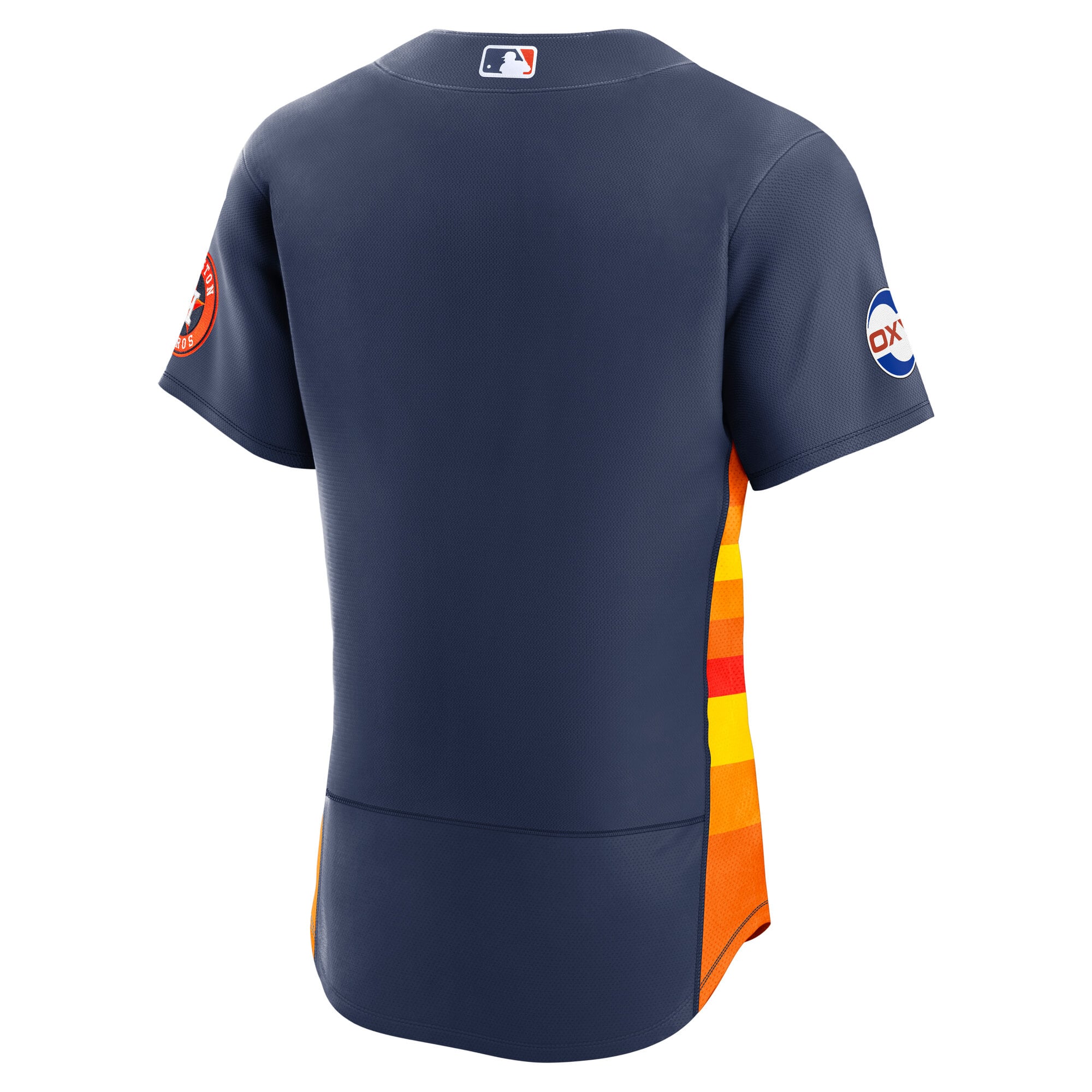 Men's Nike Navy Houston Astros Alternate Sponsor Patch Authentic Jersey