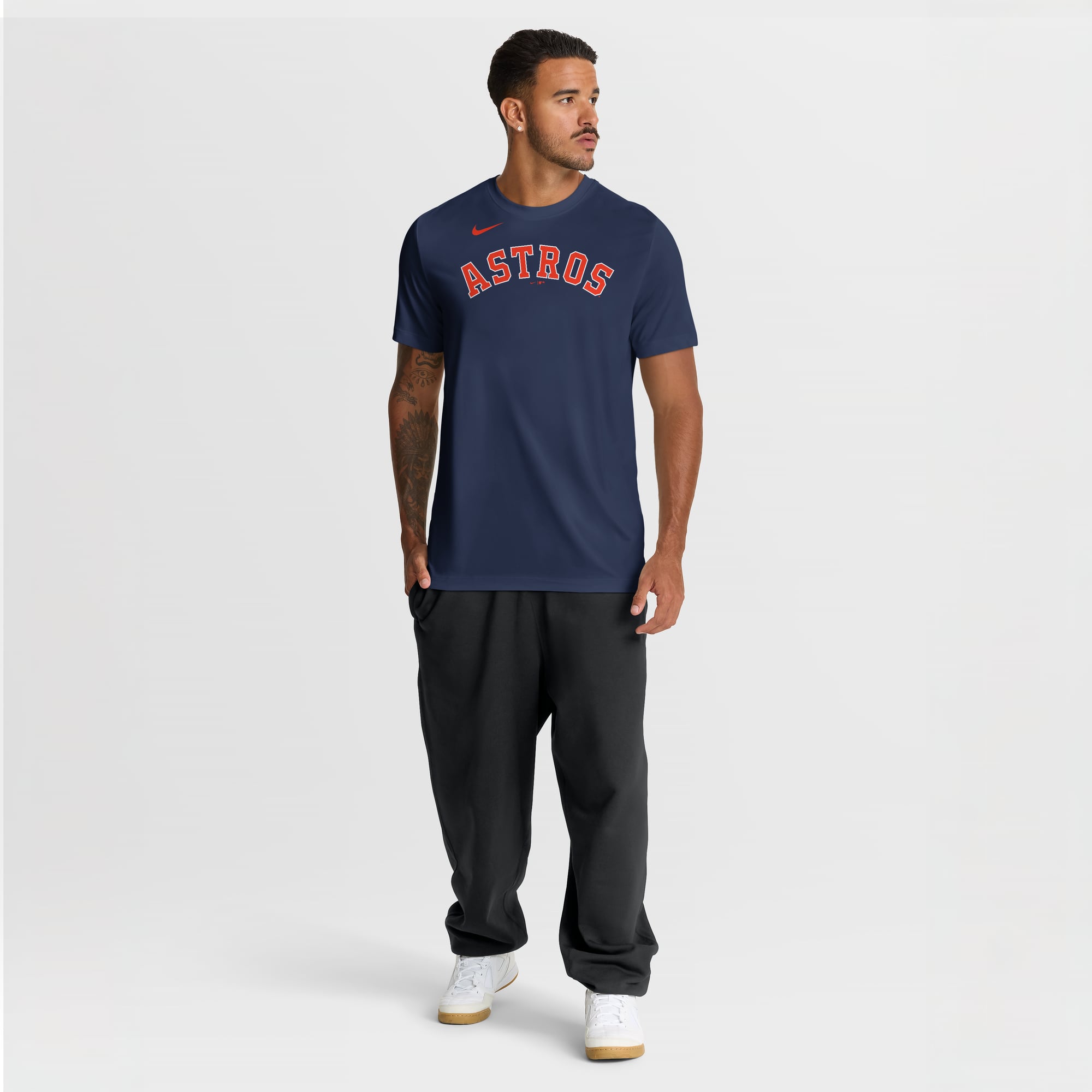 Men's Nike Navy Houston Astros New Legend Wordmark Dri-FIT T-Shirt