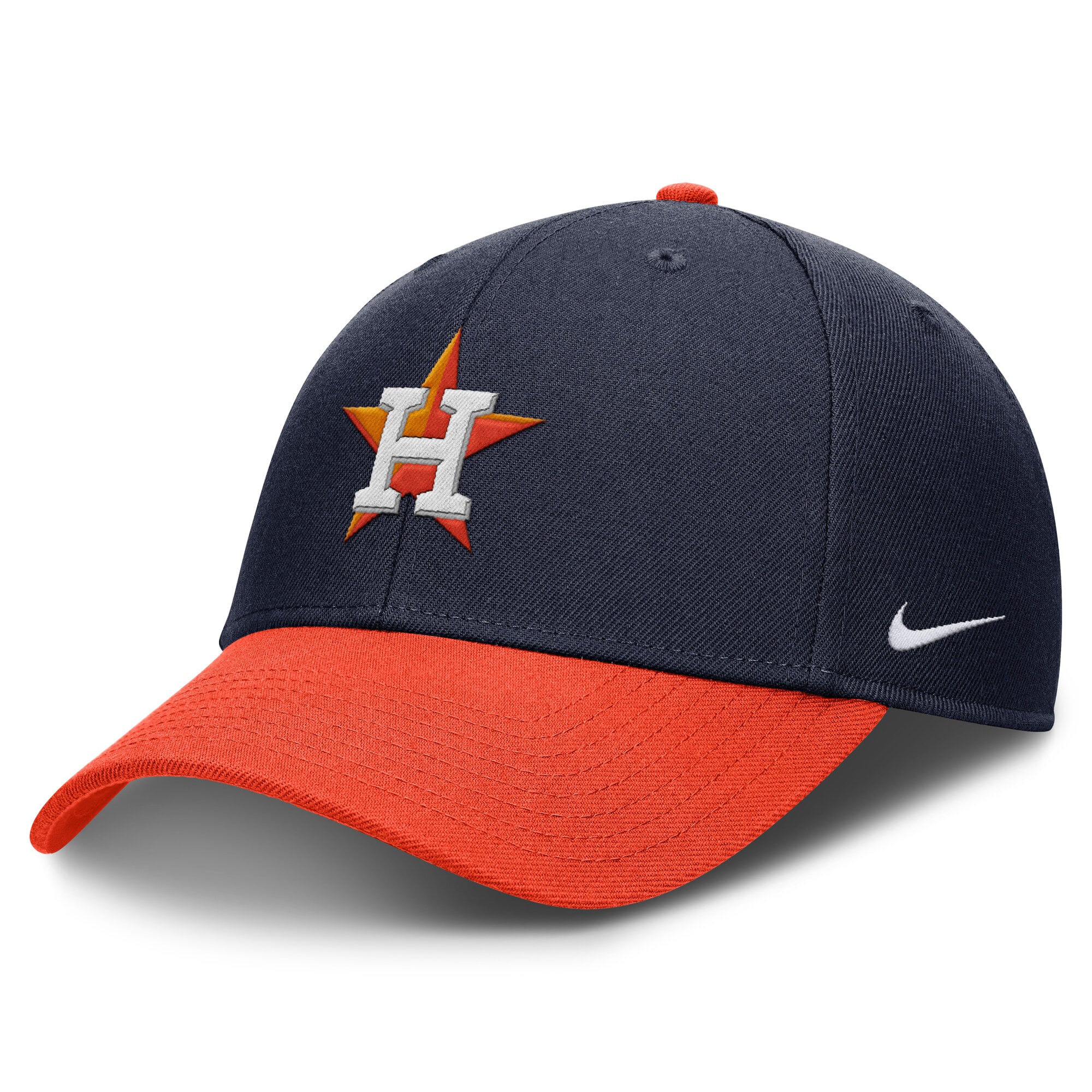 Men's Nike Navy/Orange Houston Astros Dri-FIT Club Adjustable Hat