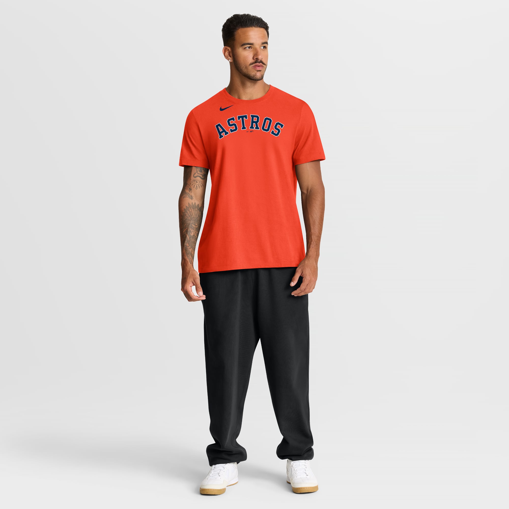 Men's Nike Orange Houston Astros Team Wordmark T-Shirt