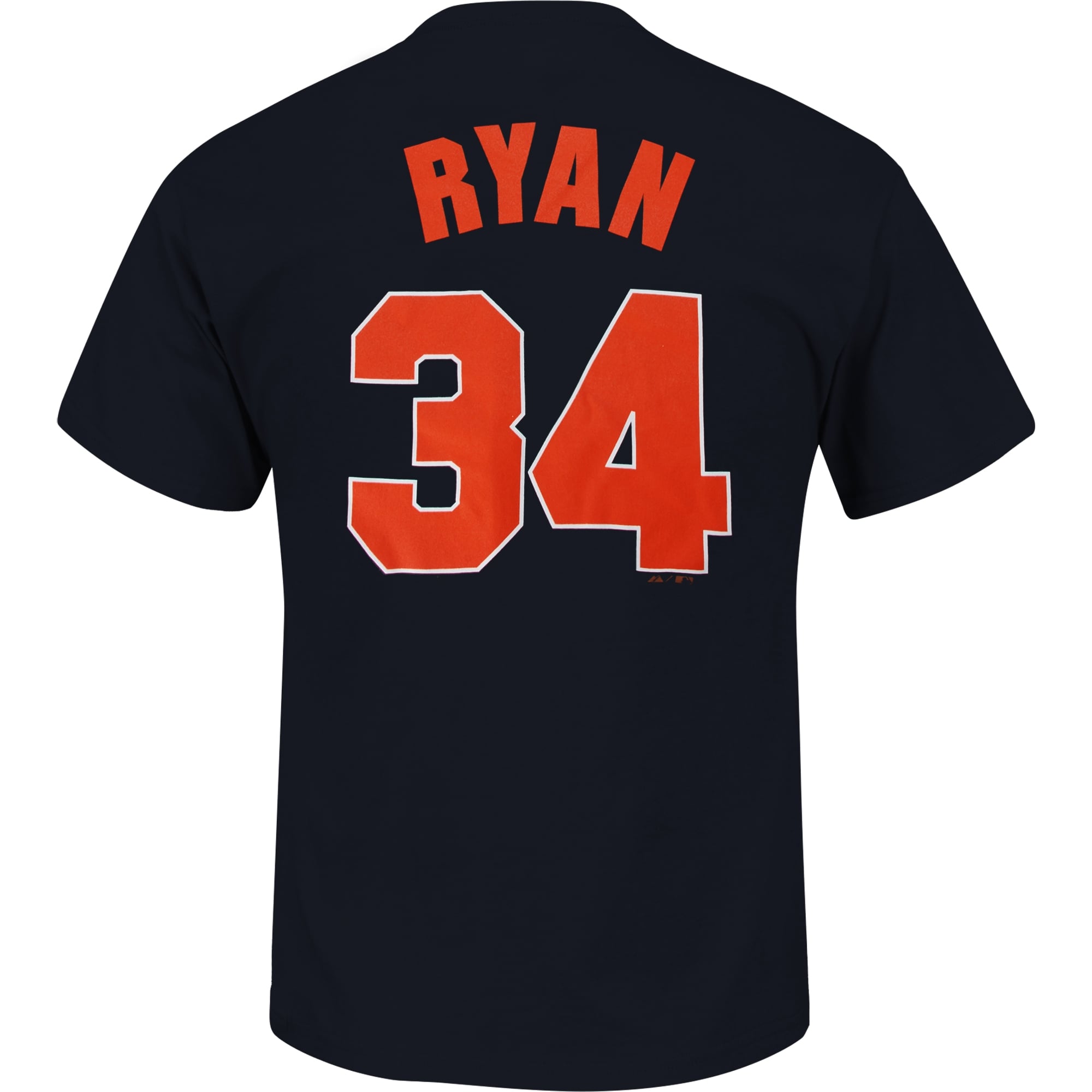 T-shirt homme Nolan Ryan bleu marine Houston Astros, grandes tailles, avec nom et numéro Cooperstown