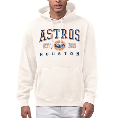  Houston Astros Starter Established Logo Fleece Hoodie - Cream