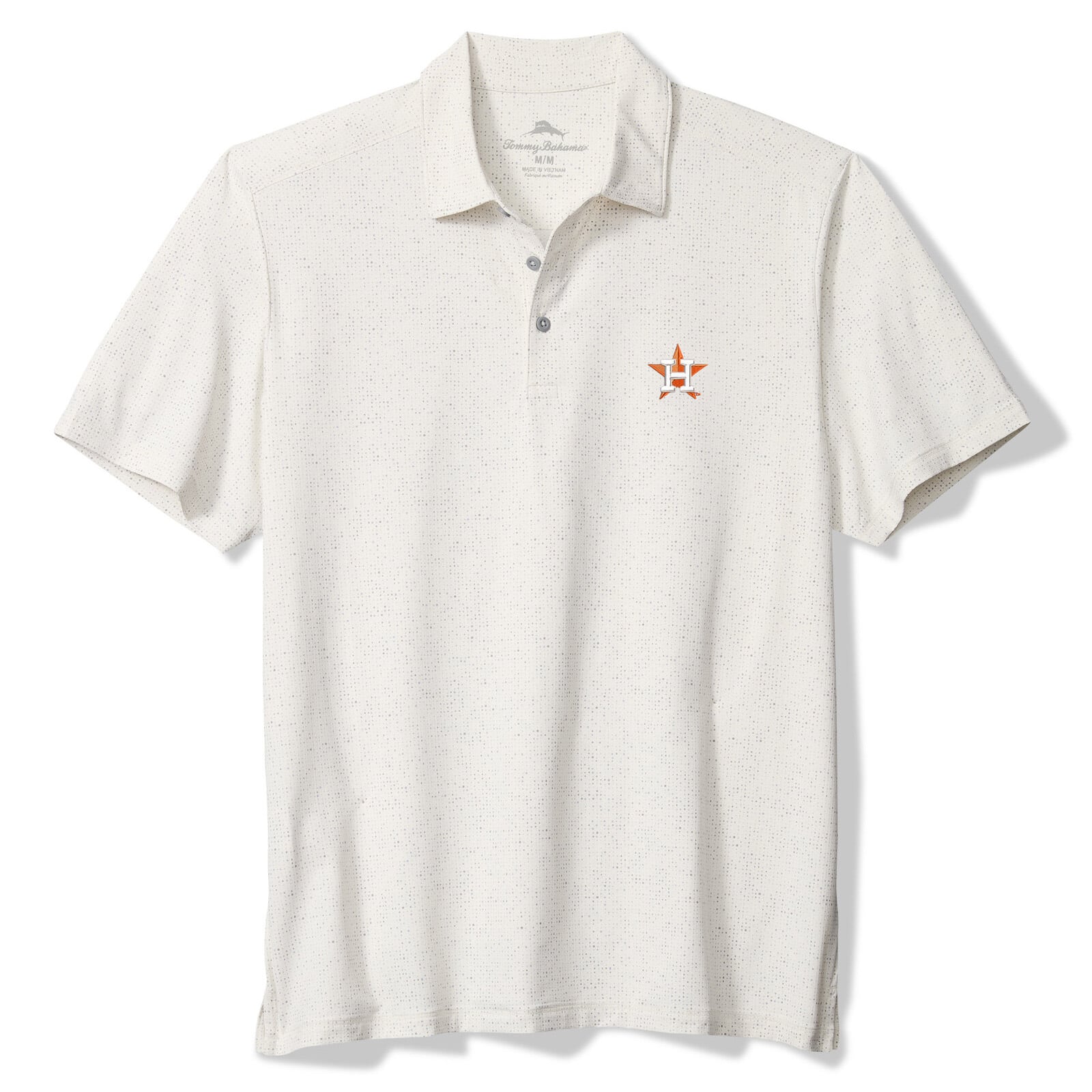 Men's Tommy Bahama White Houston Astros Palm Dunes IslandZone Polo