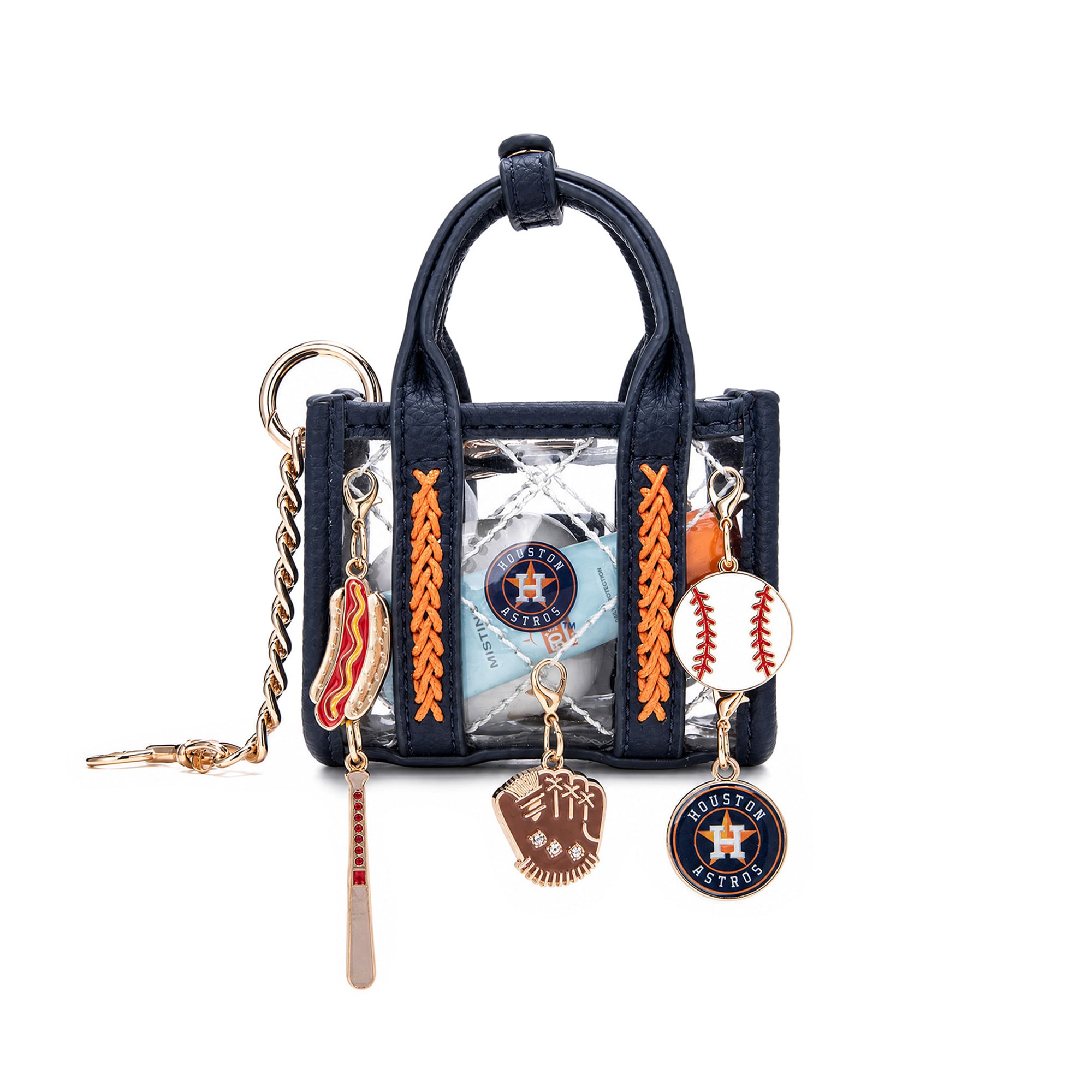 Montana West Houston Astros Clear Bag Charm
