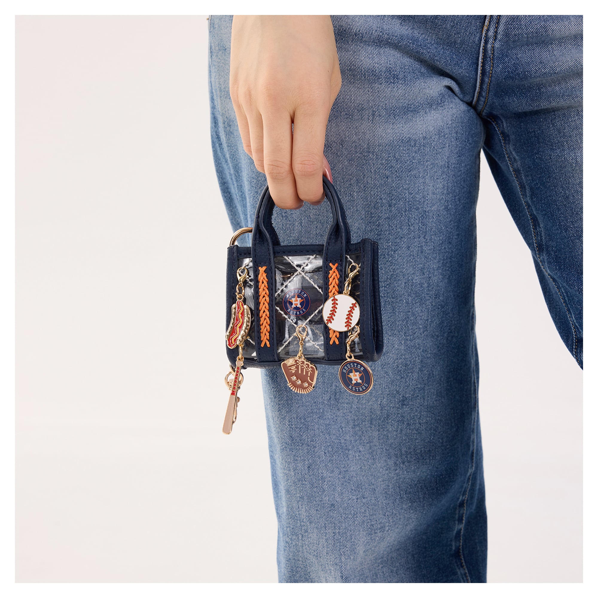 Montana West Houston Astros Clear Bag Charm