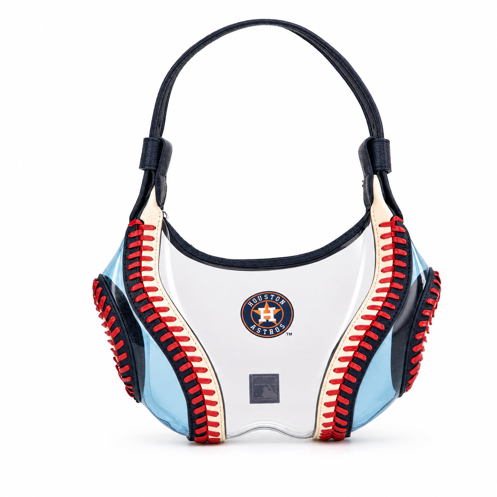 Montana West Houston Astros Clear Slouchy Shoulder Bag