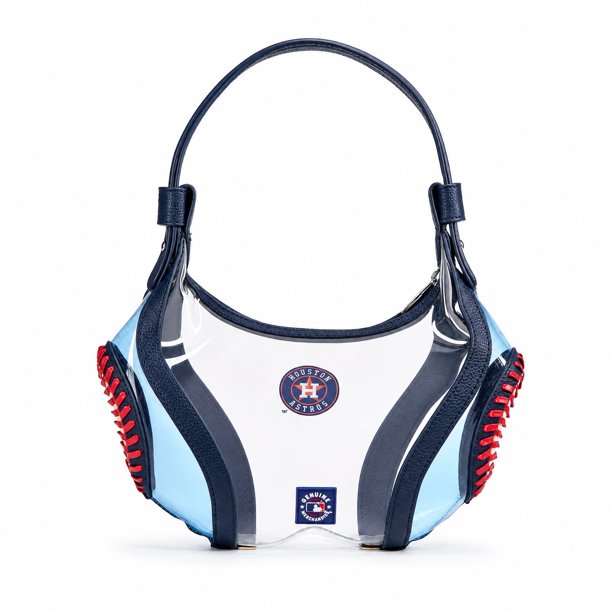 Montana West Houston Astros Clear Slouchy Shoulder Bag