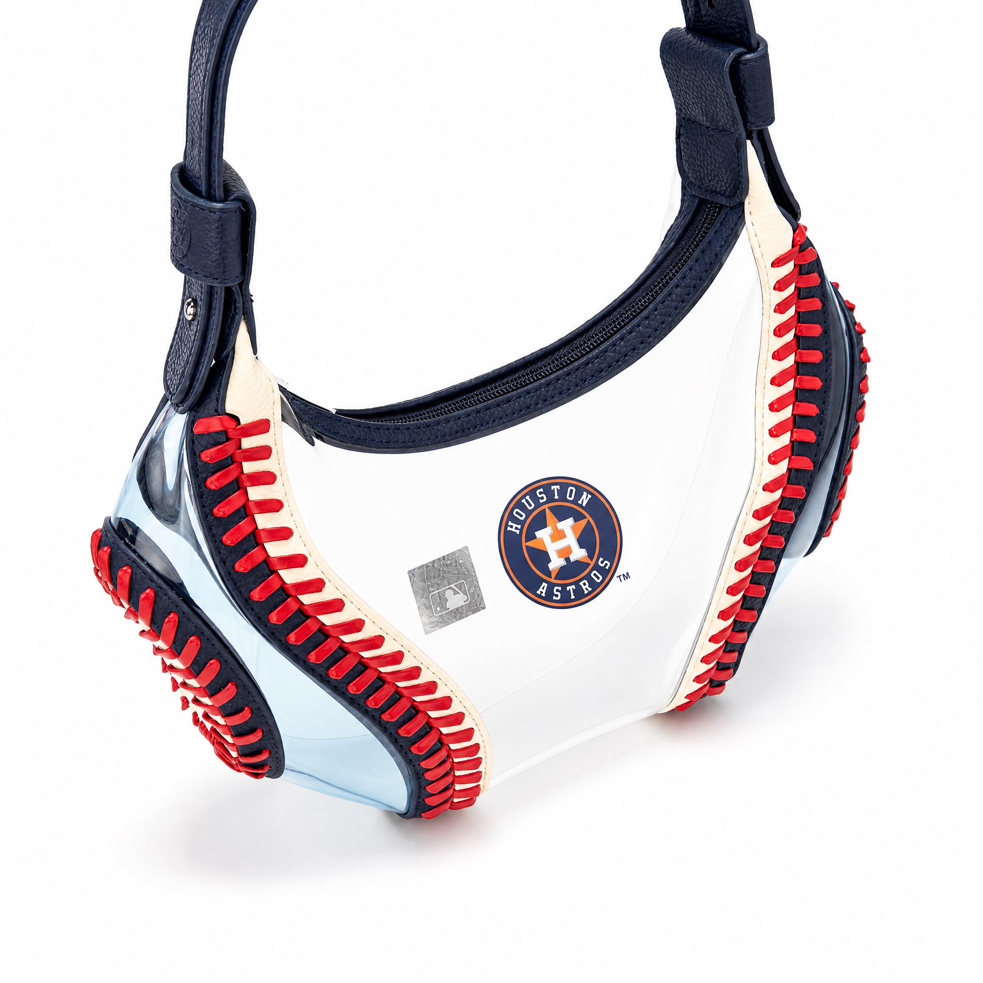 Montana West Houston Astros Clear Slouchy Shoulder Bag