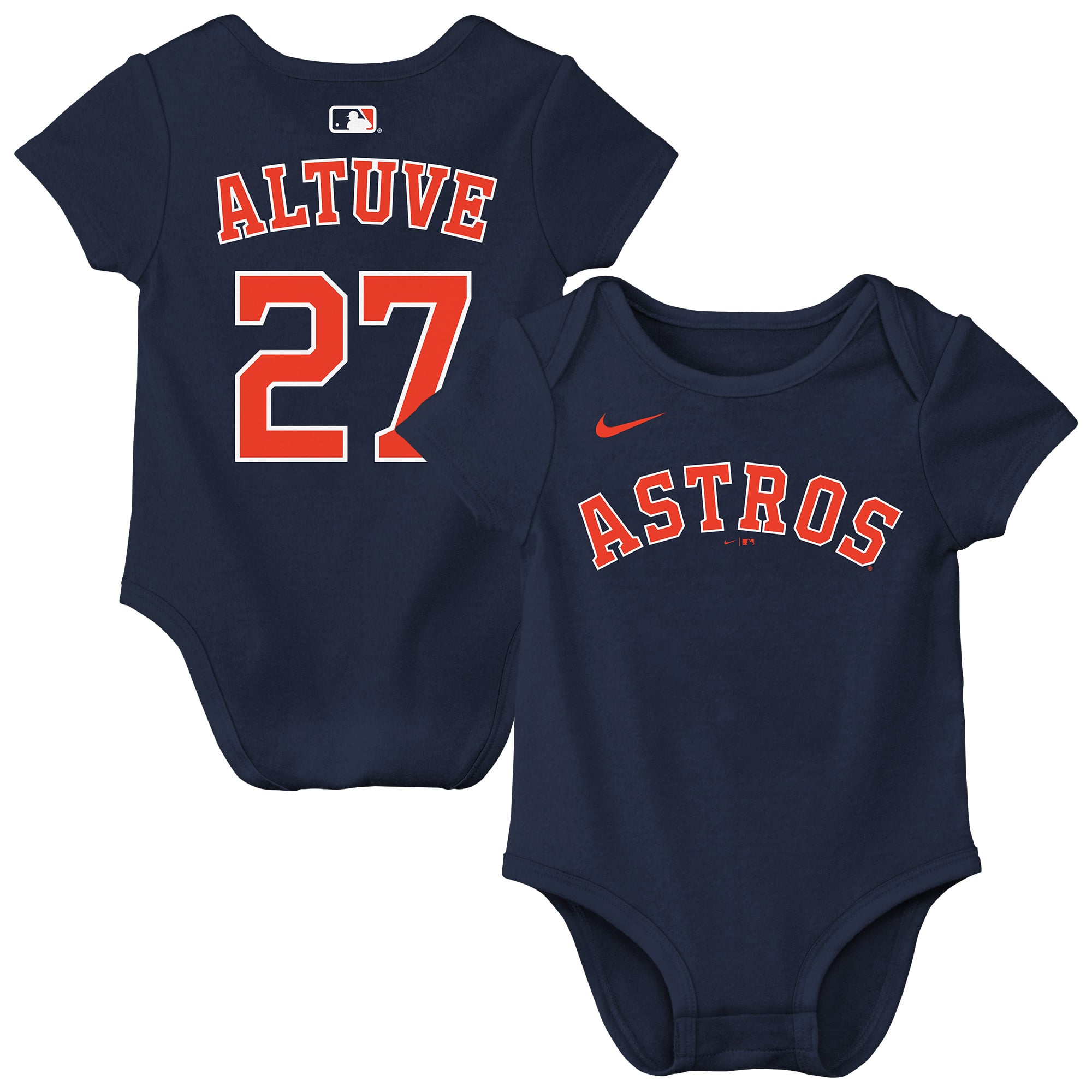 Newborn & Infant Nike Jose Altuve Navy Houston Astros Name Number Bodysuit