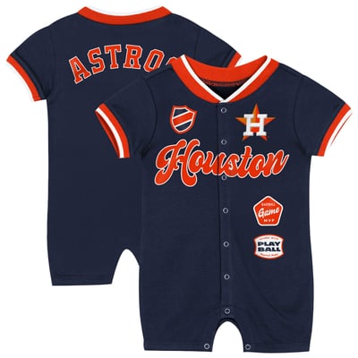 Houston Astros Outerstuff Newborn Pinch Romper - Navy