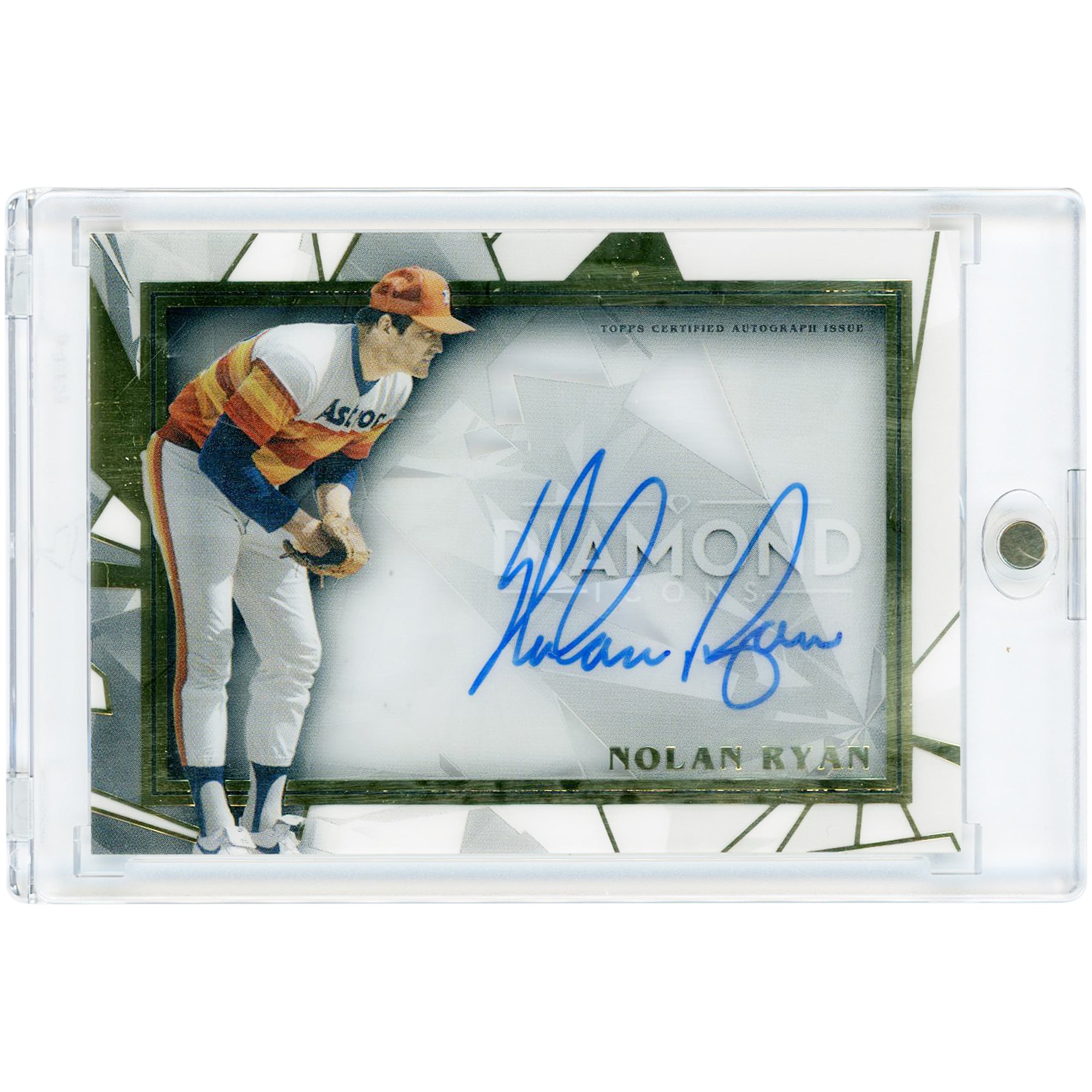Carte autographiée de Nolan Ryan (Houston Astros) 2022 Topps Diamond Icons #IOTD-NR #3/5
