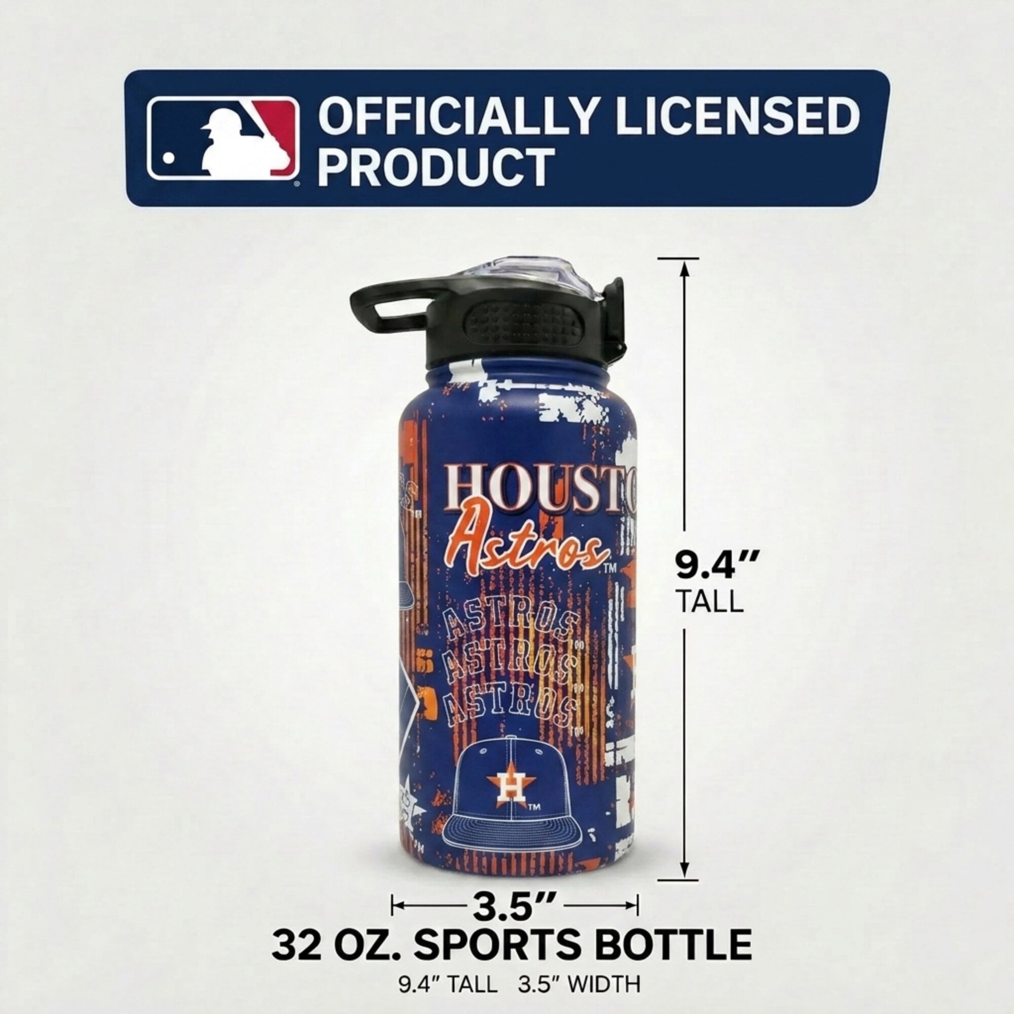 Gourde Pegasus Houston Astros 32 oz. Home Field Mashup en acier inoxydable ProPress