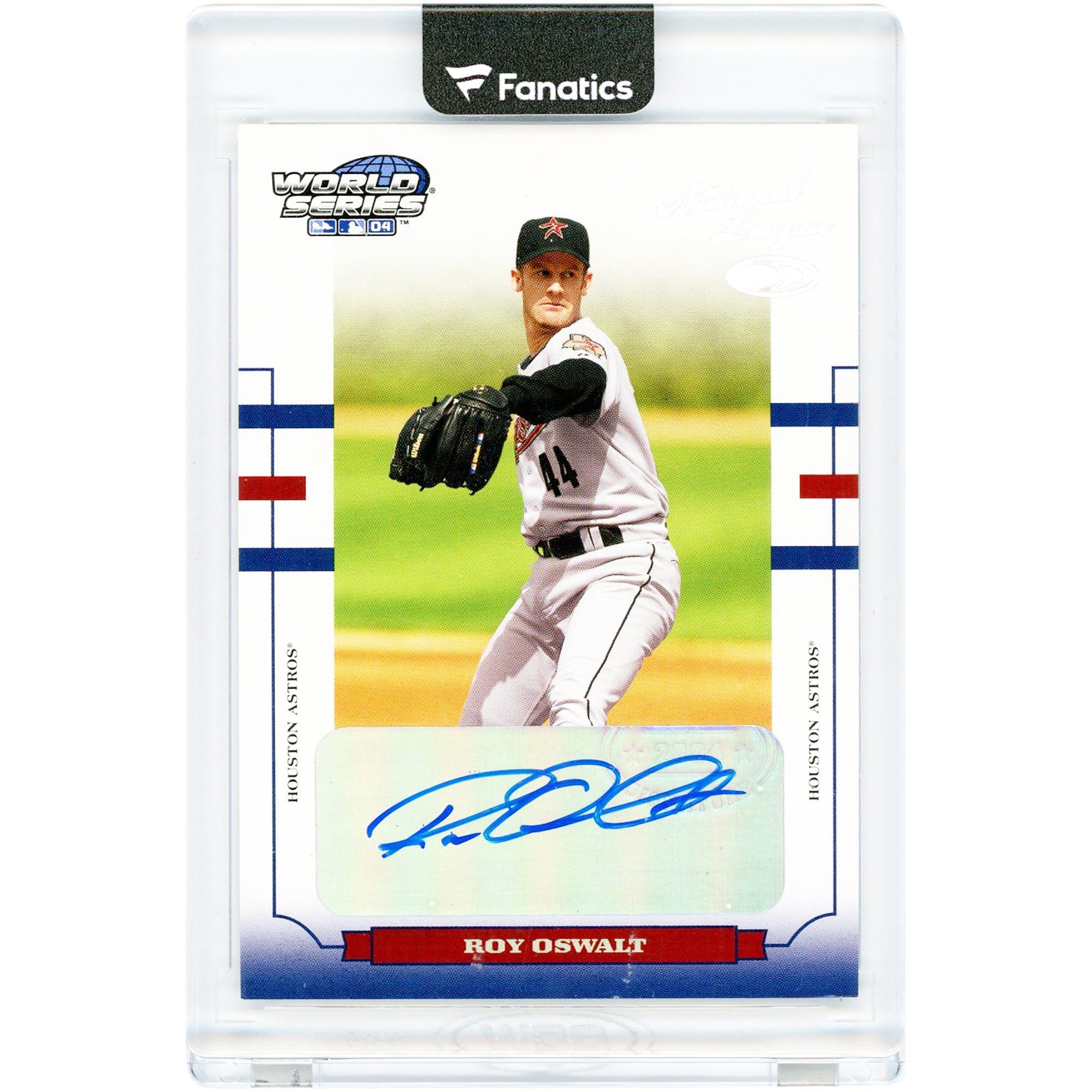 Carte autographiée par Roy Oswalt des Astros de Houston, édition 2004 Donruss Série mondiale de la Ligue nationale '04 #WS-84 #7/25
