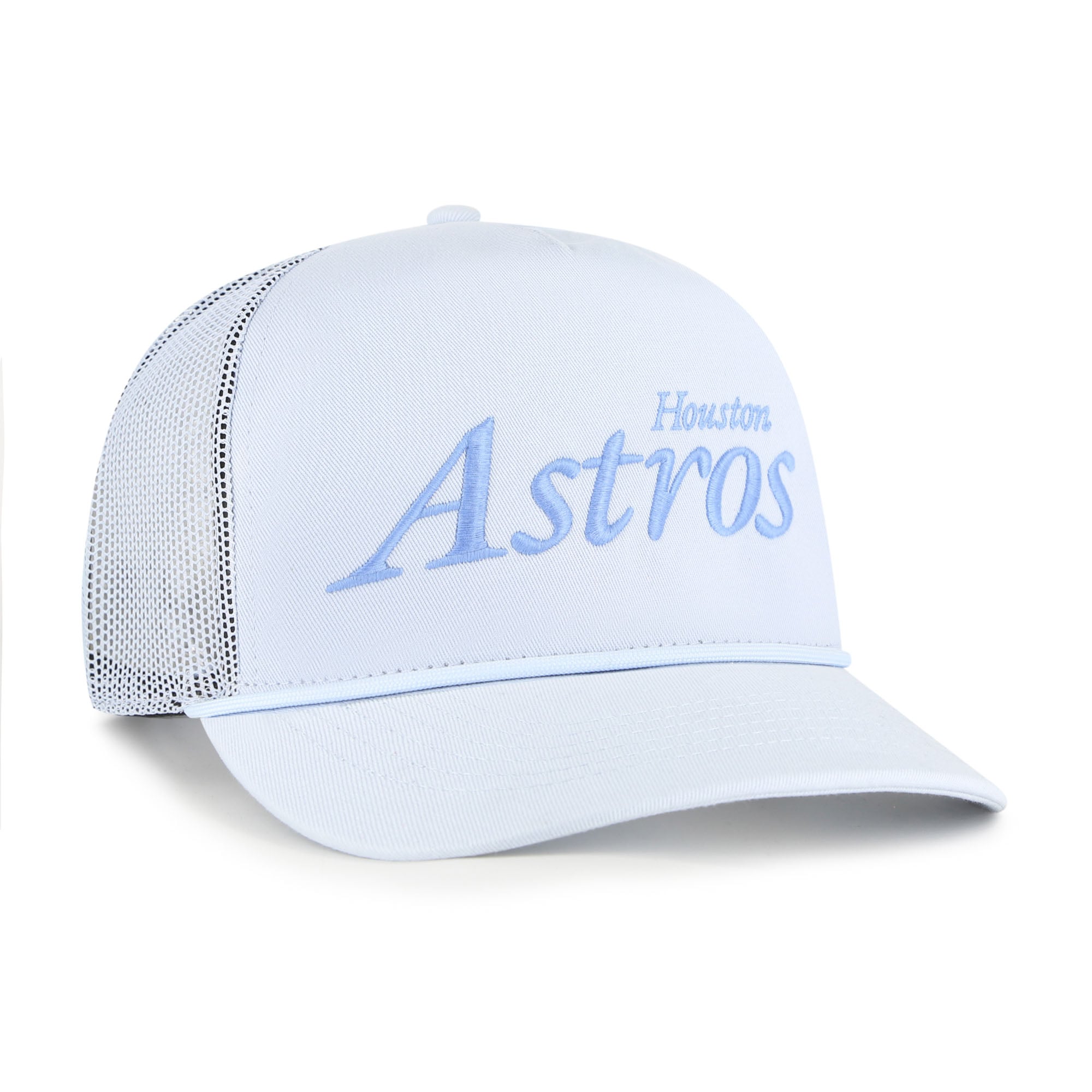 Casquette trucker unisexe bleu clair '47 Houston Astros Foundation Script Hitch ajustable