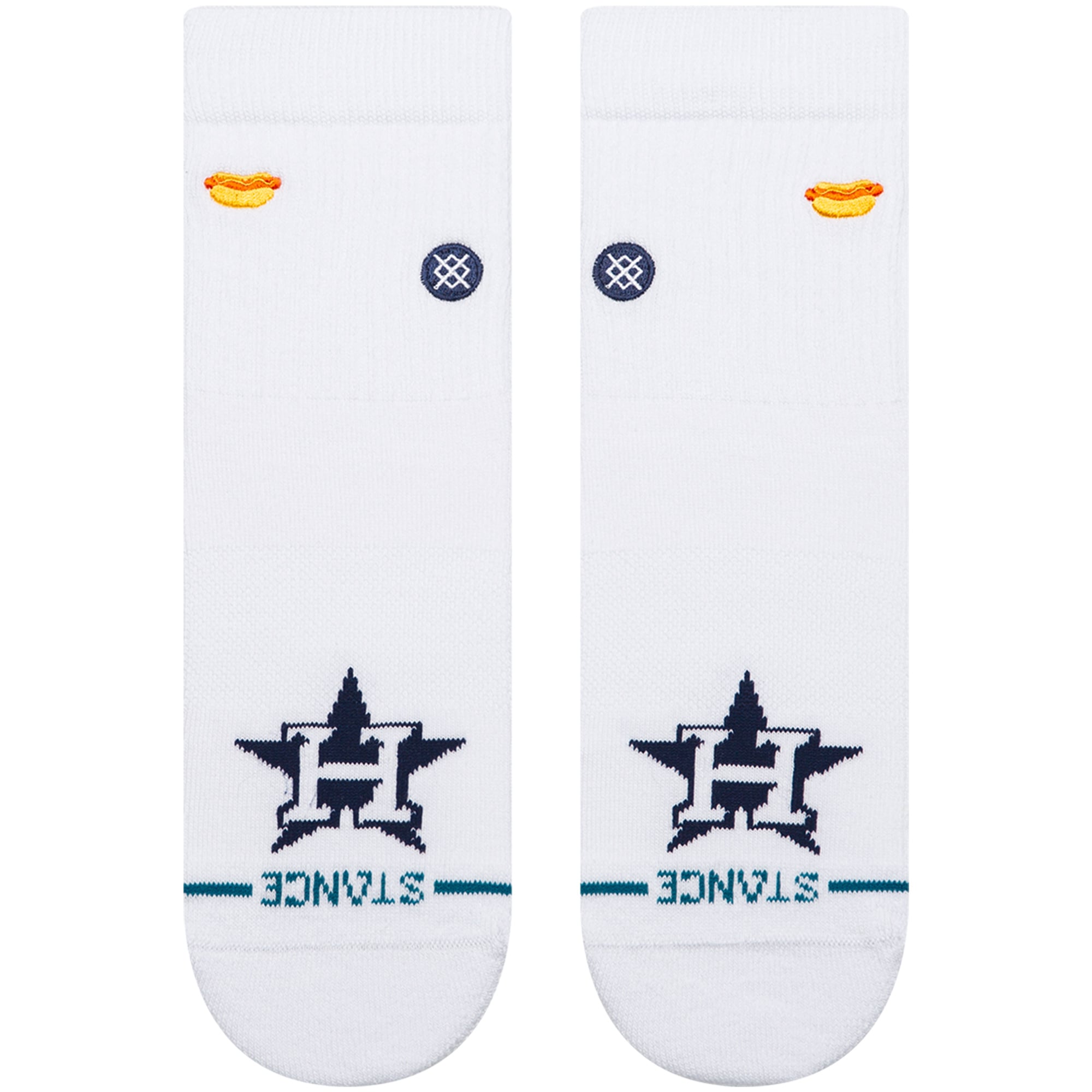 Chaussettes unisexes Stance blanches Houston Astros Hot Dog Quarter