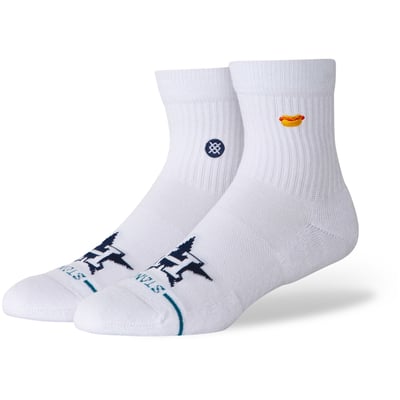 Houston Astros Stance Unisex Hot Dog Quarter Socks - White
