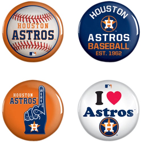 Ensemble de 4 boutons WinCraft Houston Astros