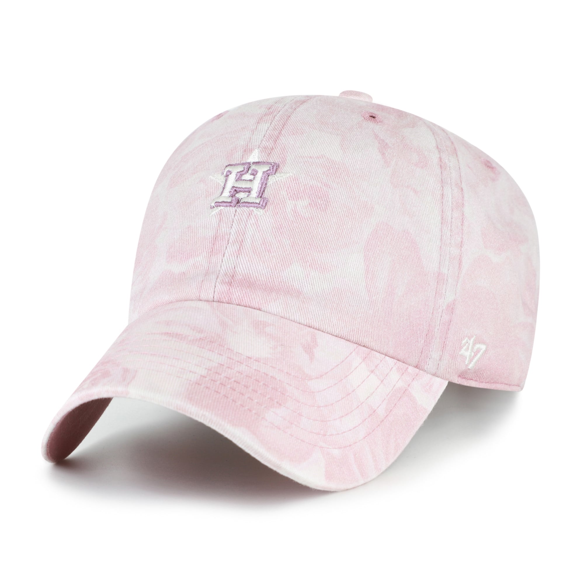 Women's '47 Pink Houston Astros Gardenia Clean Up Adjustable Hat